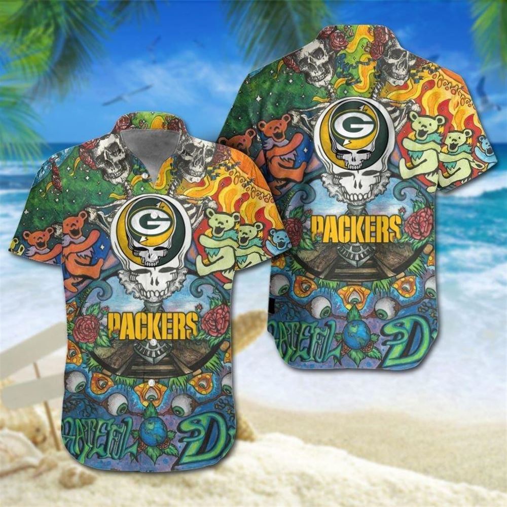 grateful dead green bay packers shirt