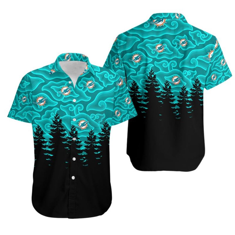 Miami Dolphins Hawaiian Shirt Ninja Cloud Limited Edition Summer Short Sleeve Hawaiian Beach Shirt