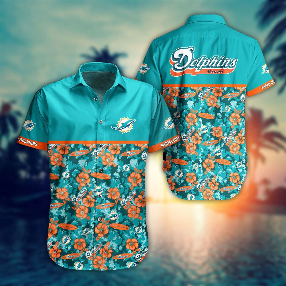 Miami Dolphins Devante Parker 11 Hawaiian Shirt Nfl Team Summer Short ...