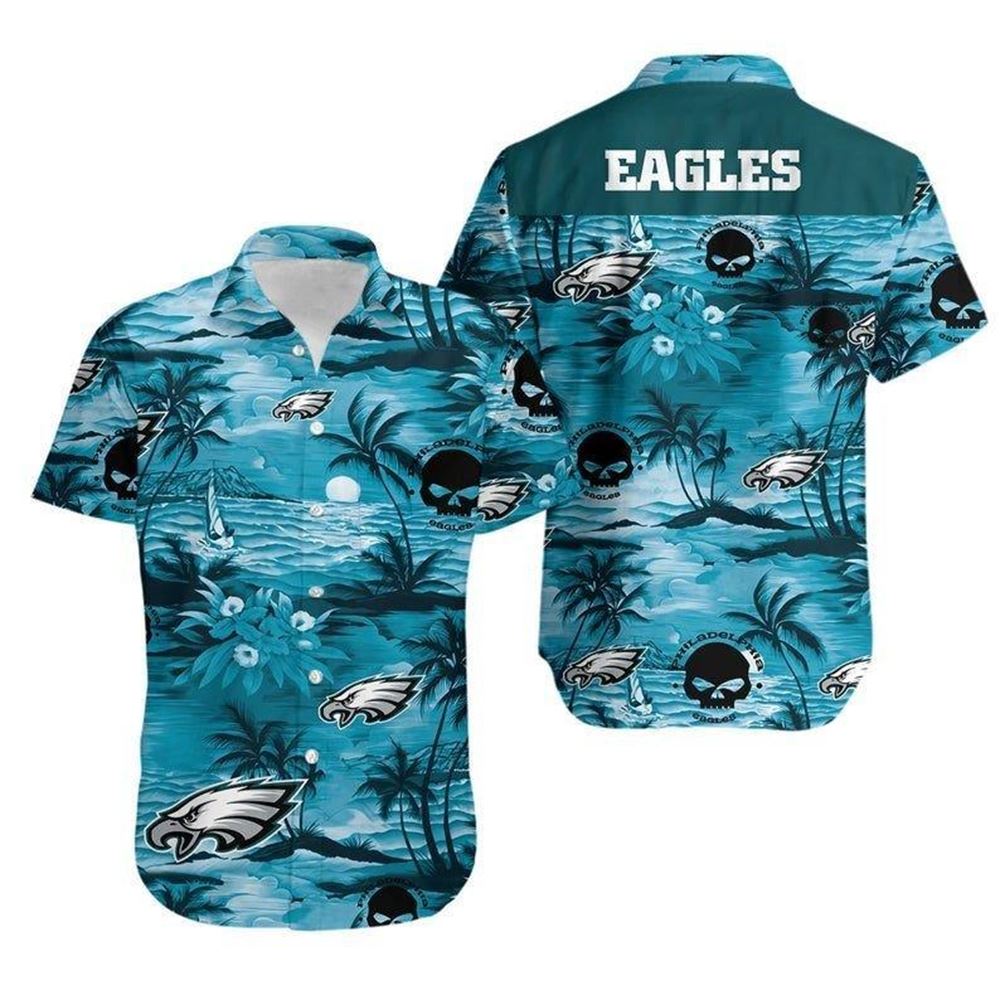 Philadelphia Eagles Nfl Football Hawaiian Shirt For Fans Summer Short ...