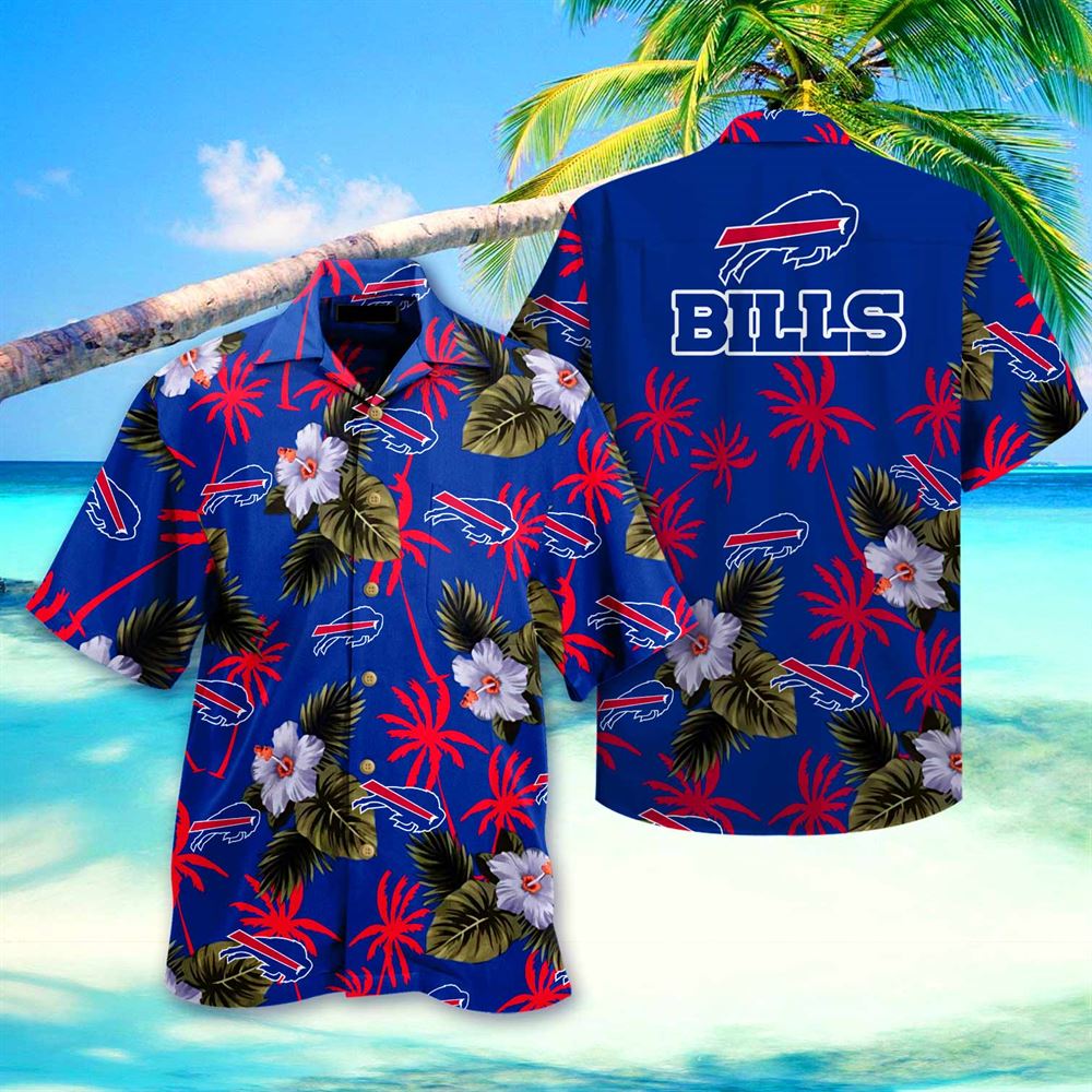 Premium Buffalo Bills Nfl Hawaiian Shirt 3d Summer Short Sleeve ...