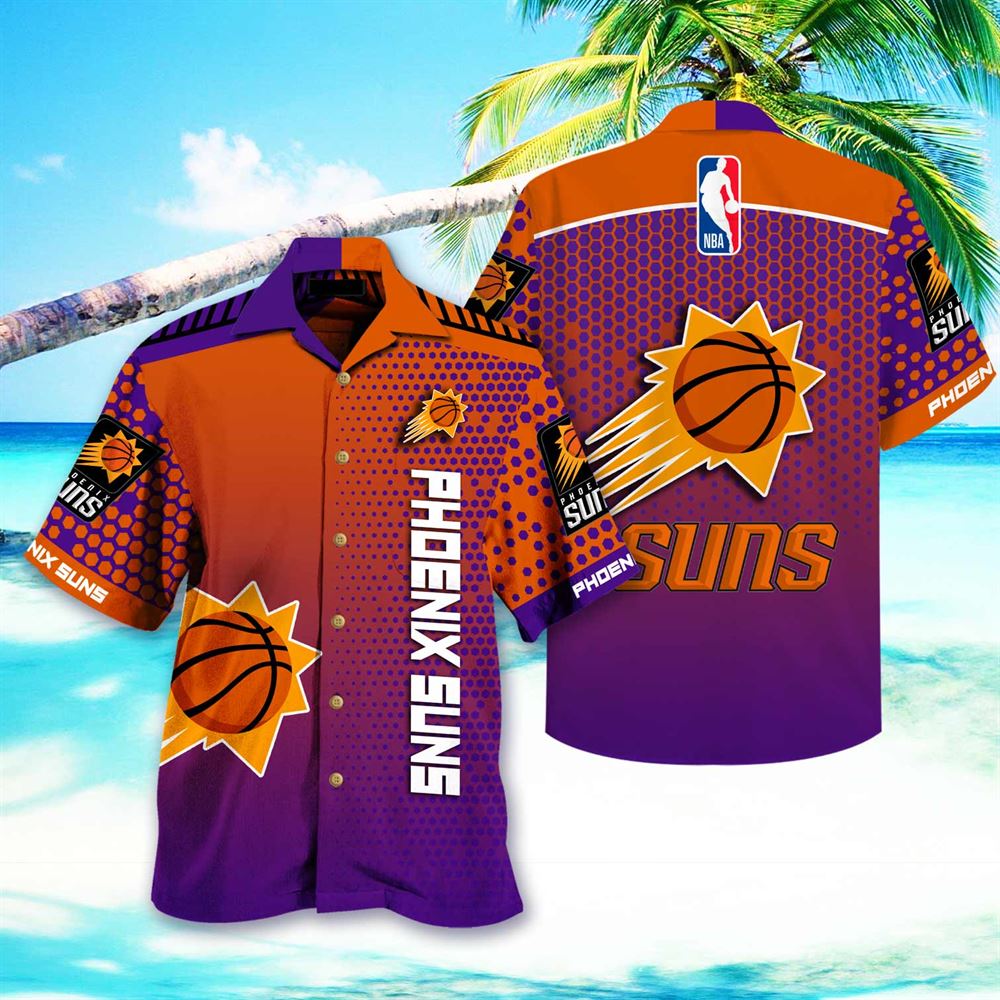 Premium Phoenix Suns Nba Hawaiian Sports Summer Short Sleeve Hawaiian Beach Shirt