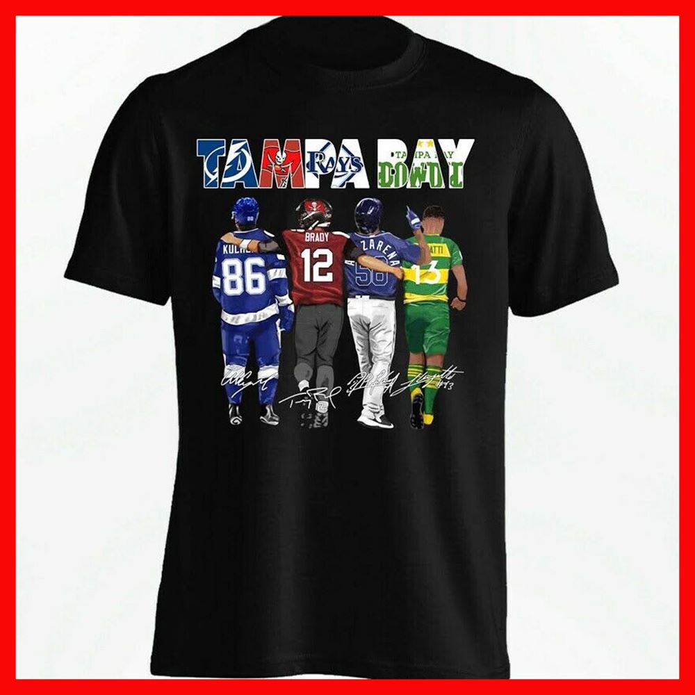 Tampa Bay Mash Up T-shirt Tampa Bay Buccaneers - Lightning - Rays - Downs Sports
