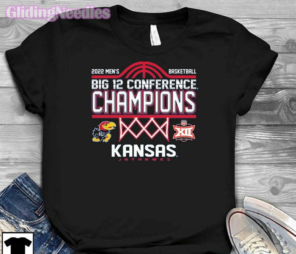 Kansas Jayhawks 2022 Basketball Big 12 Conference Champions Shirtkansas ...