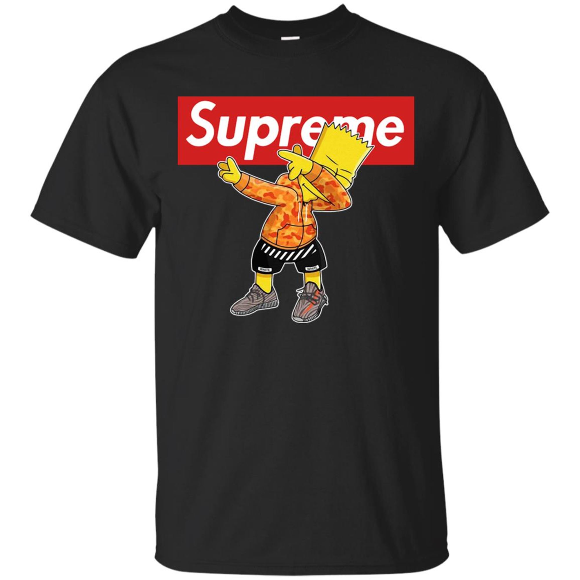 Dabbing Supreme Bart Simpson Unisex T-shirt Tshirts Black