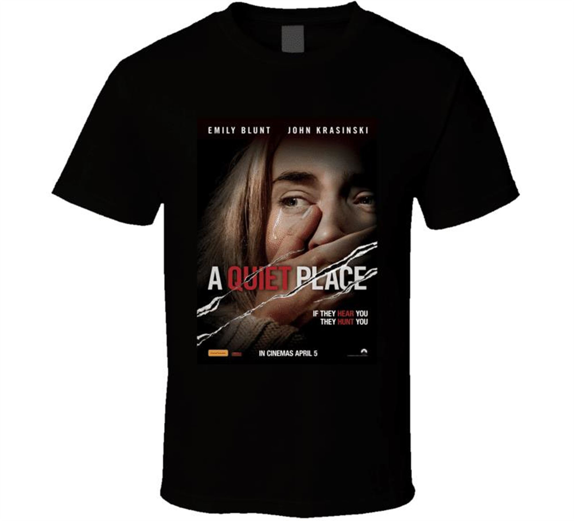 Emily Blunt T Shirt A Quiet Place Movie Plus Size Up To 5xl