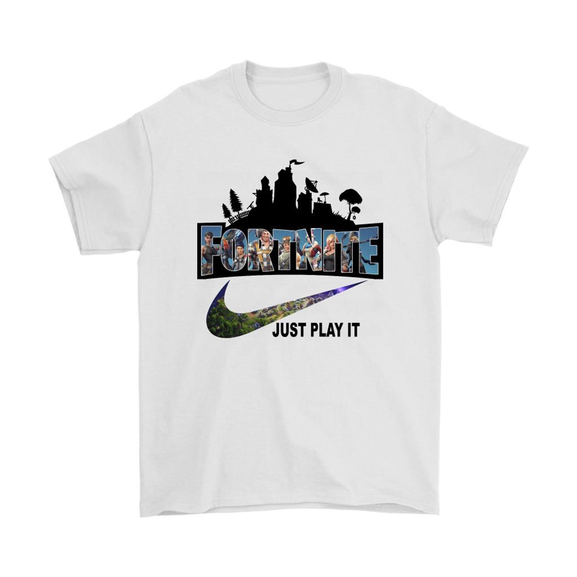 Fortnite Battlee X Nike Just Play It Logo Shirts Shirt
