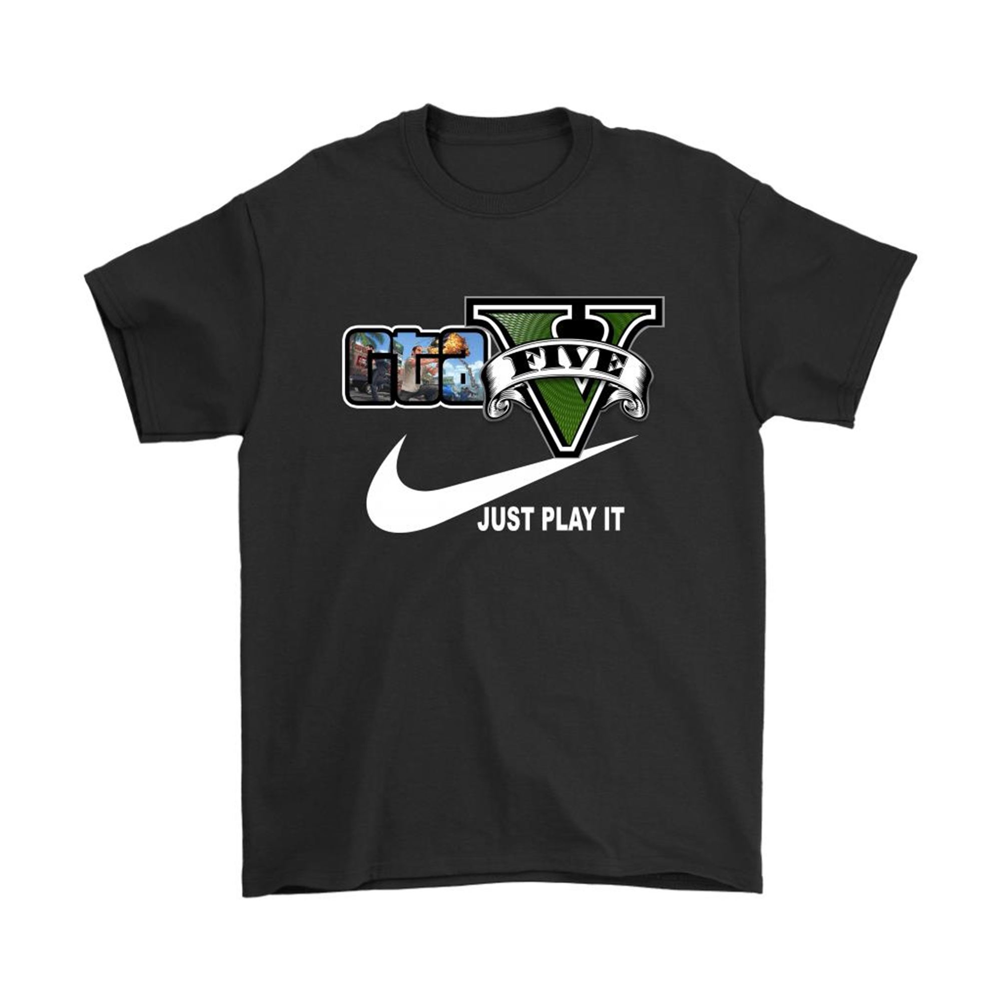 Grand Theft Auto V X Nike Just Play It Logo Shirts