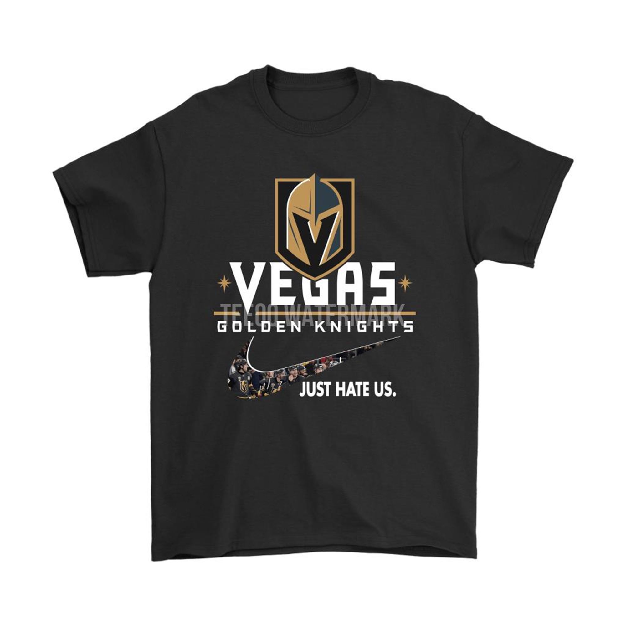 Nhl Team Vegas Golden Knights X Nike Just Hate Us Hockey Shirts