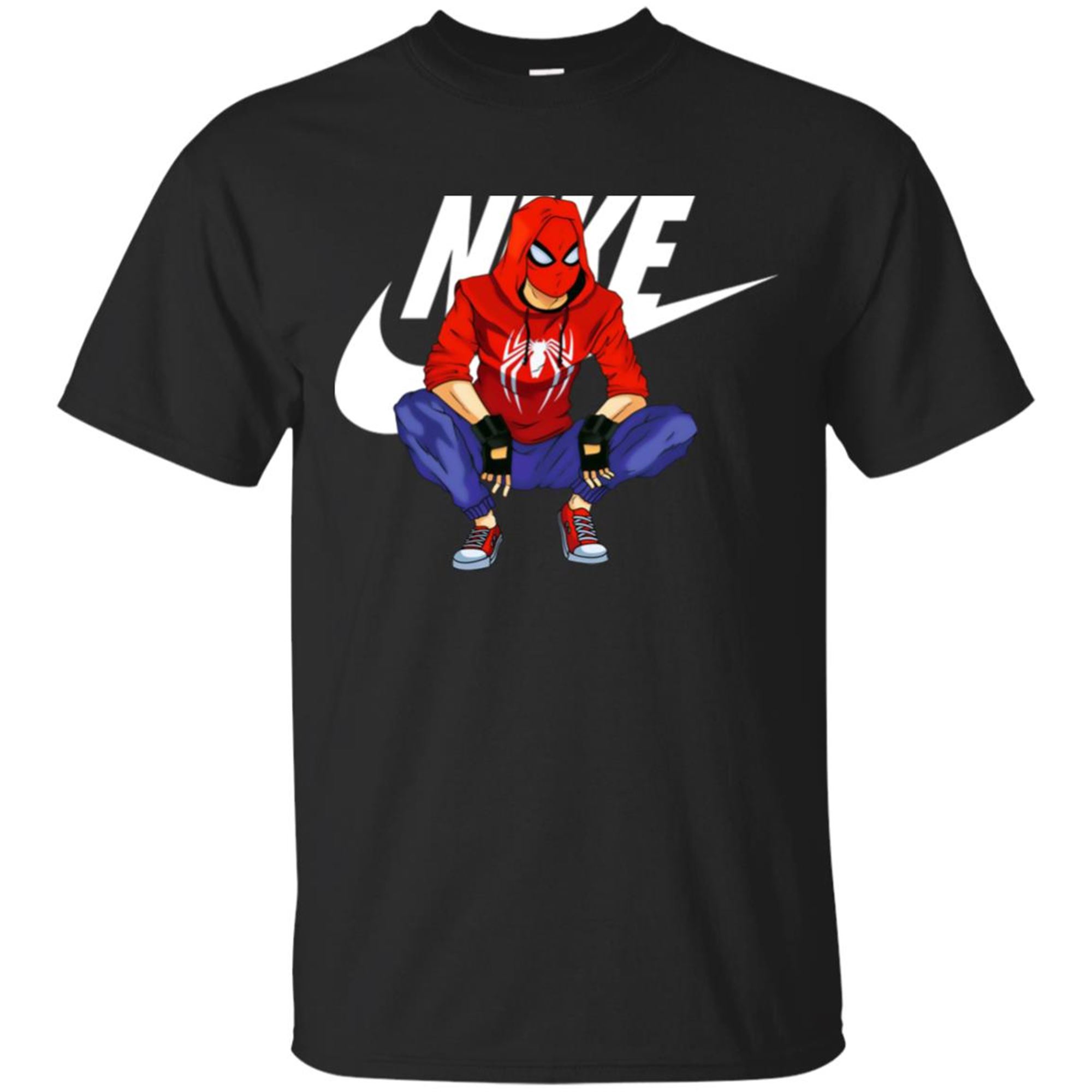 Nike Spider Man Unisex T-shirt V-neck Black