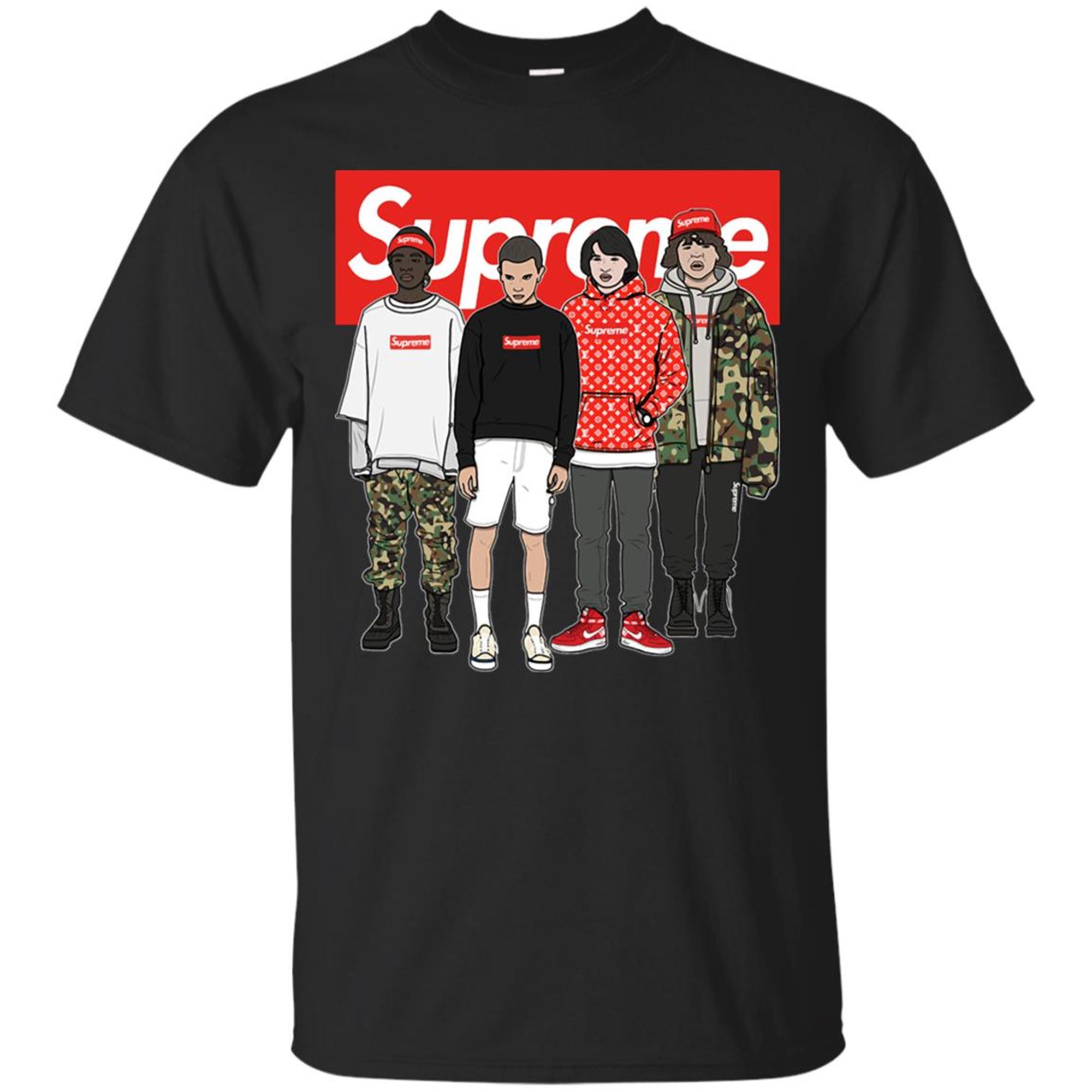Stranger Things Supreme Unisex T-shirt Shirt Navy