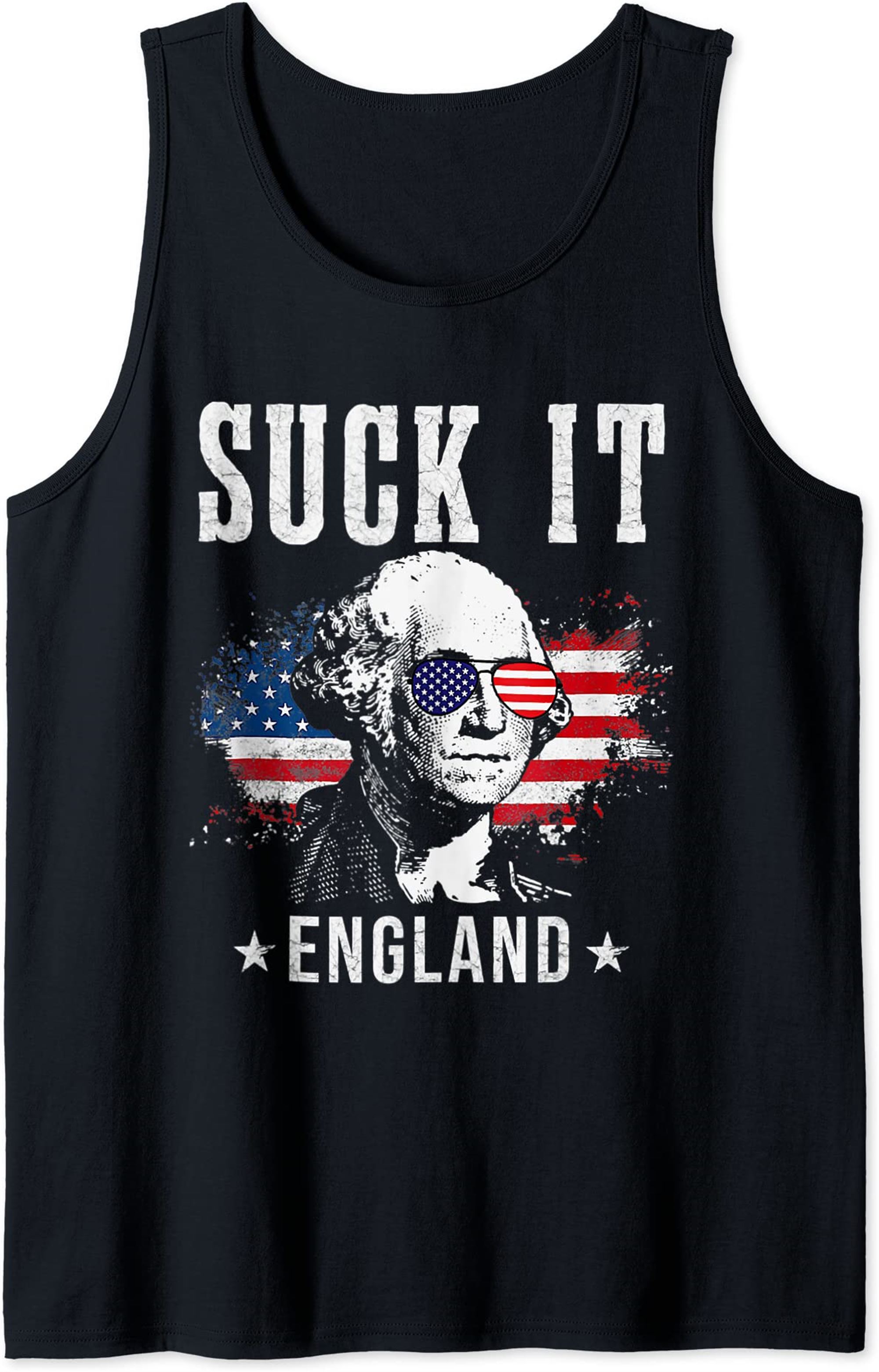 Suck It England Funny 4th Of July President American Tank Top Plus Size Up To 5xl