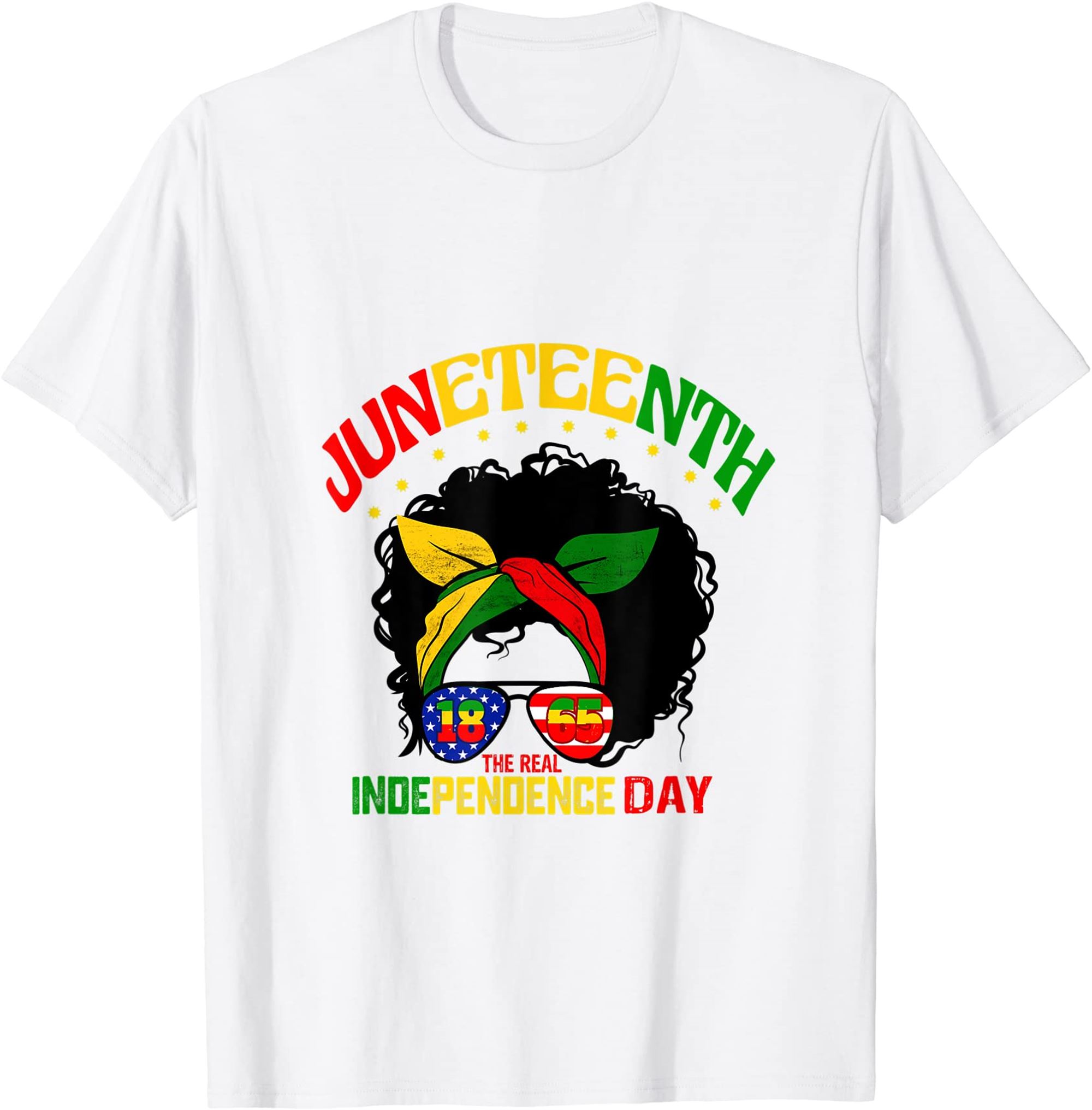 1865 Juneteenth Is My Independence Day For Black Women Girls T-shirt Full Size Up To 5xl