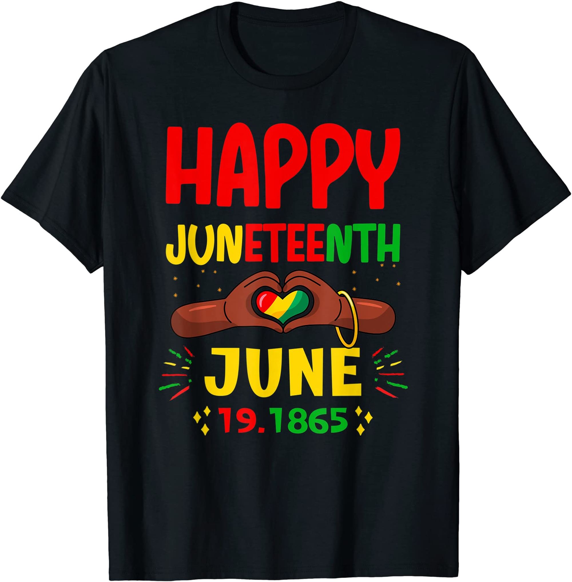 Happy Juneteenth Day Freedom Proud African American 2022 T-shirt Size Up To 5xl