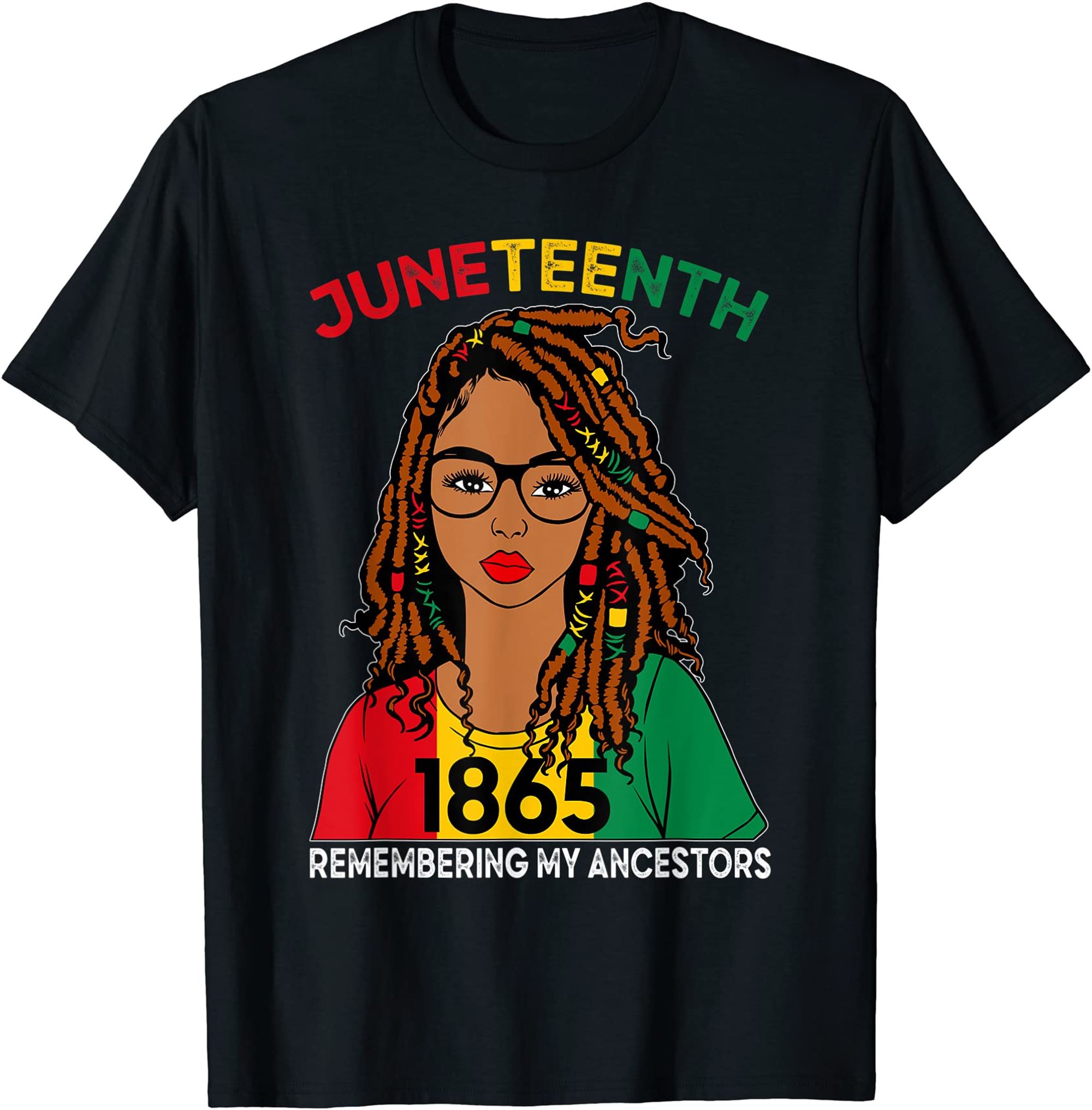 Locd Hair Black Women Remebering My Ancestors Juneteenth T-shirt Size Up To 5xl