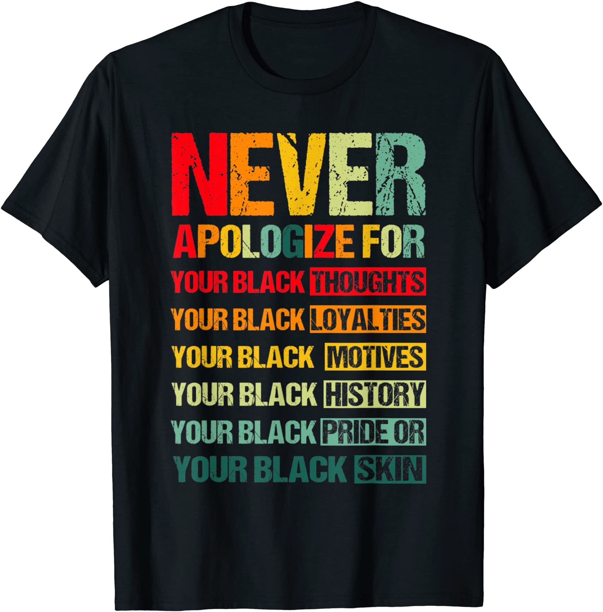 Never Apologize For Your Blackness Juneteenth Freedom 1865 T-shirt Full Size Up To 5xl