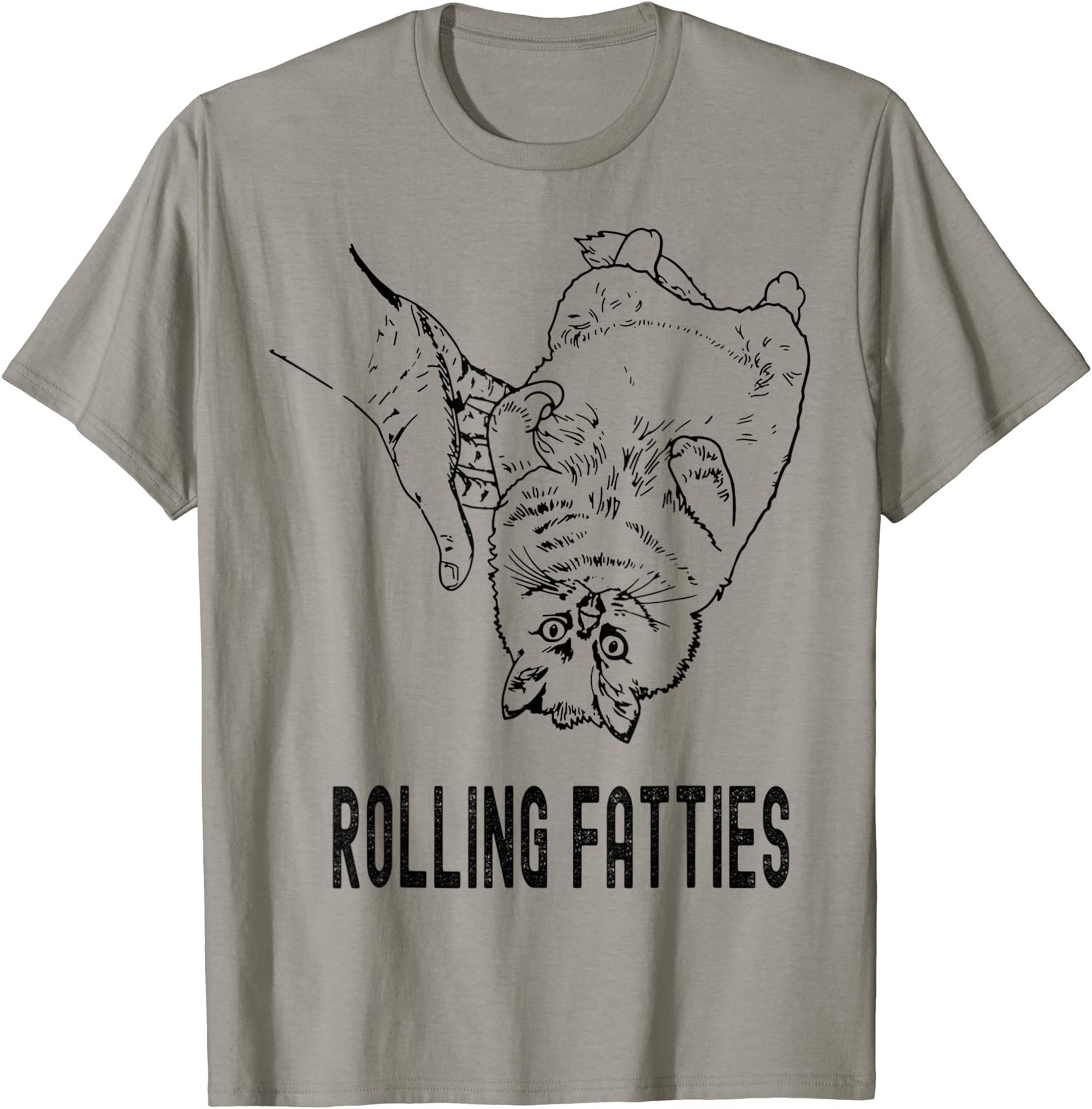 Rolling Fatties Cat T-shirt Full Size Up To 5xl