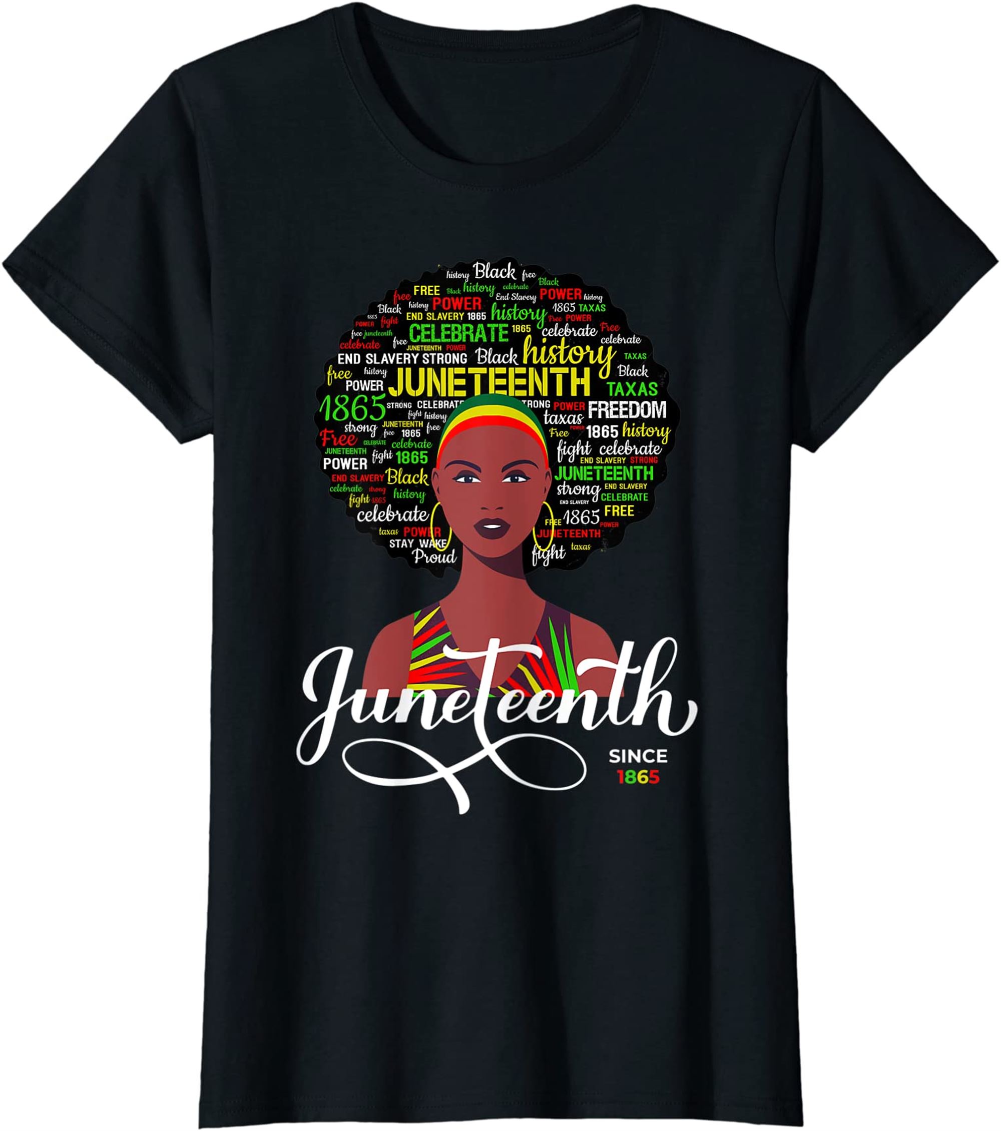 Womens Juneteenth Tshirt Women Juneteenth Shirts Natural Afro Queen T ...