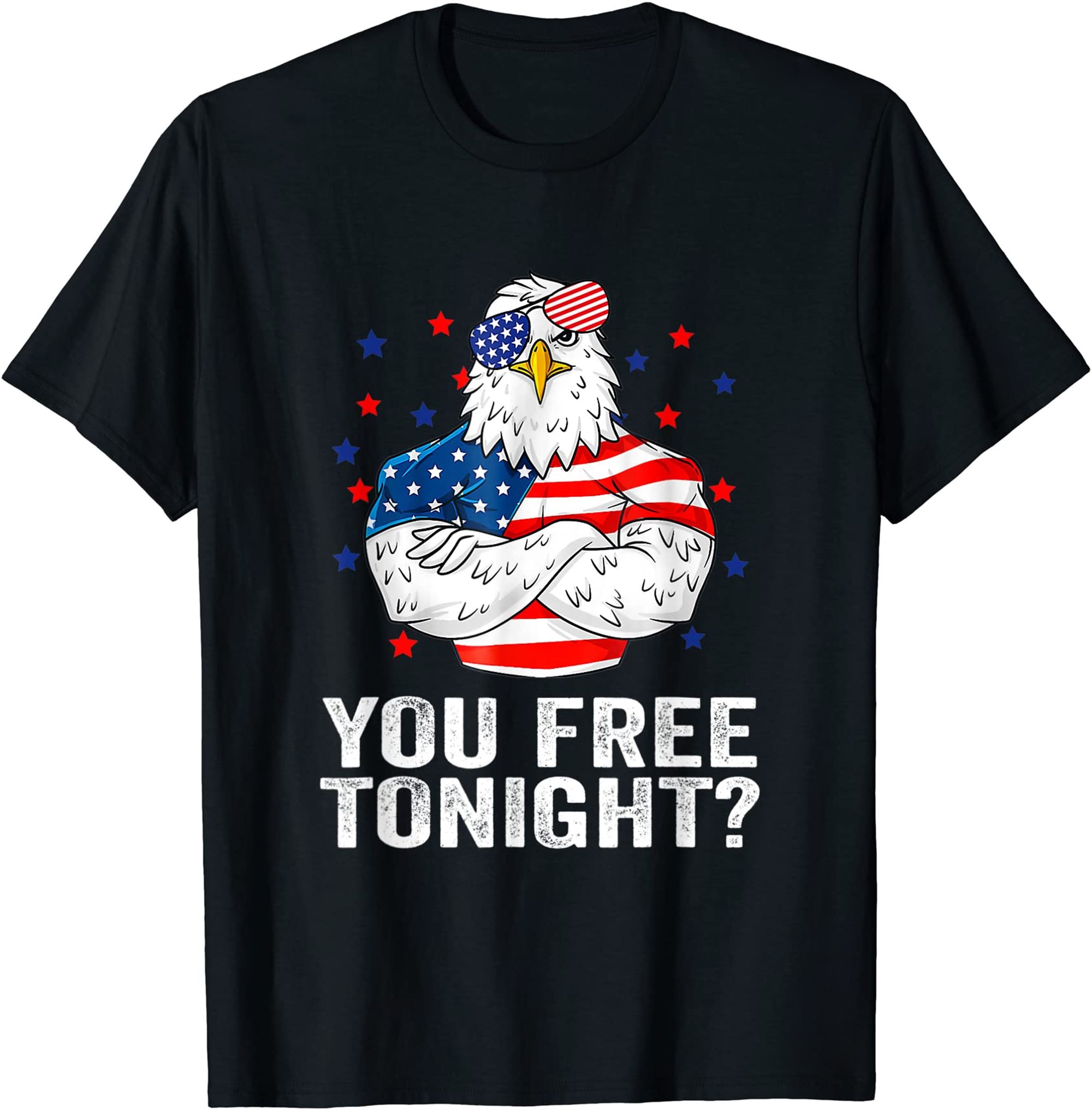 Are You Free Tonight 4th Of July Independence Day Bald Eagle T-shirt Size Up To 5xl