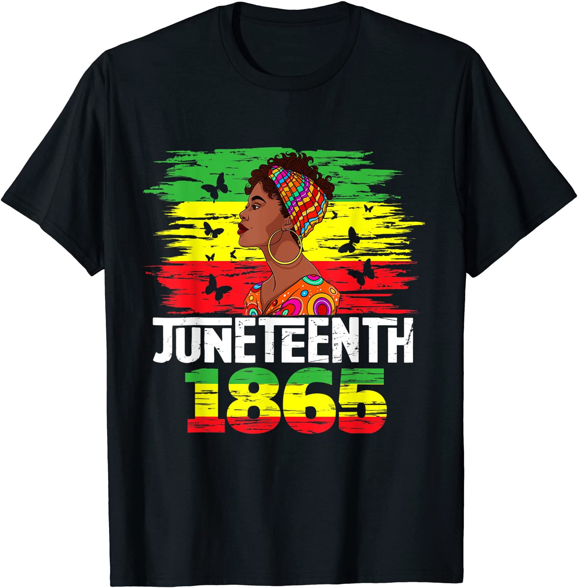Juneteenth 1865 Independence Day Black Pride Black Women T-shirt Full Size Up To 5xl