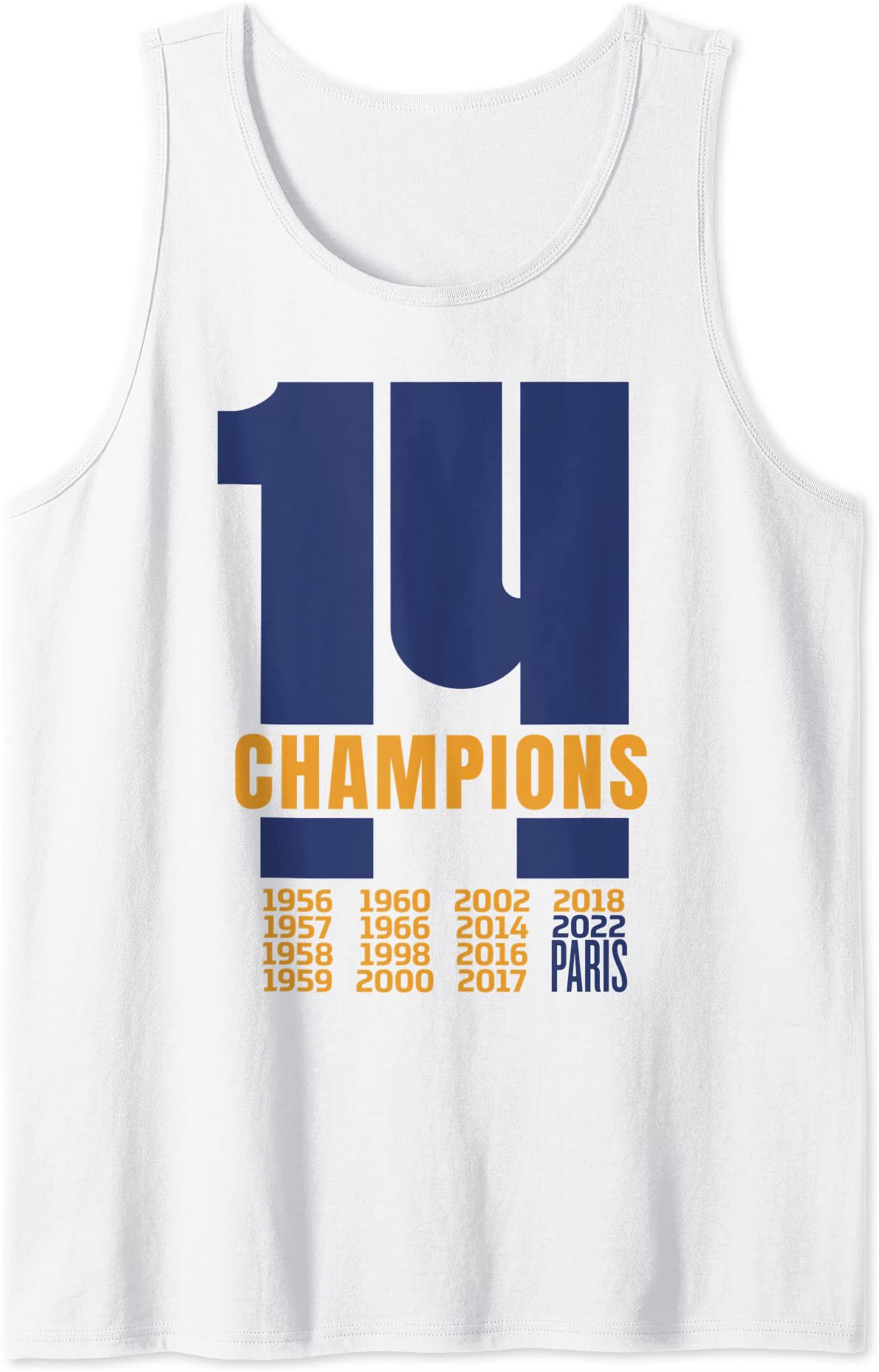 Madrid Champions 2022 Tank Top Full Size Up To 5xl