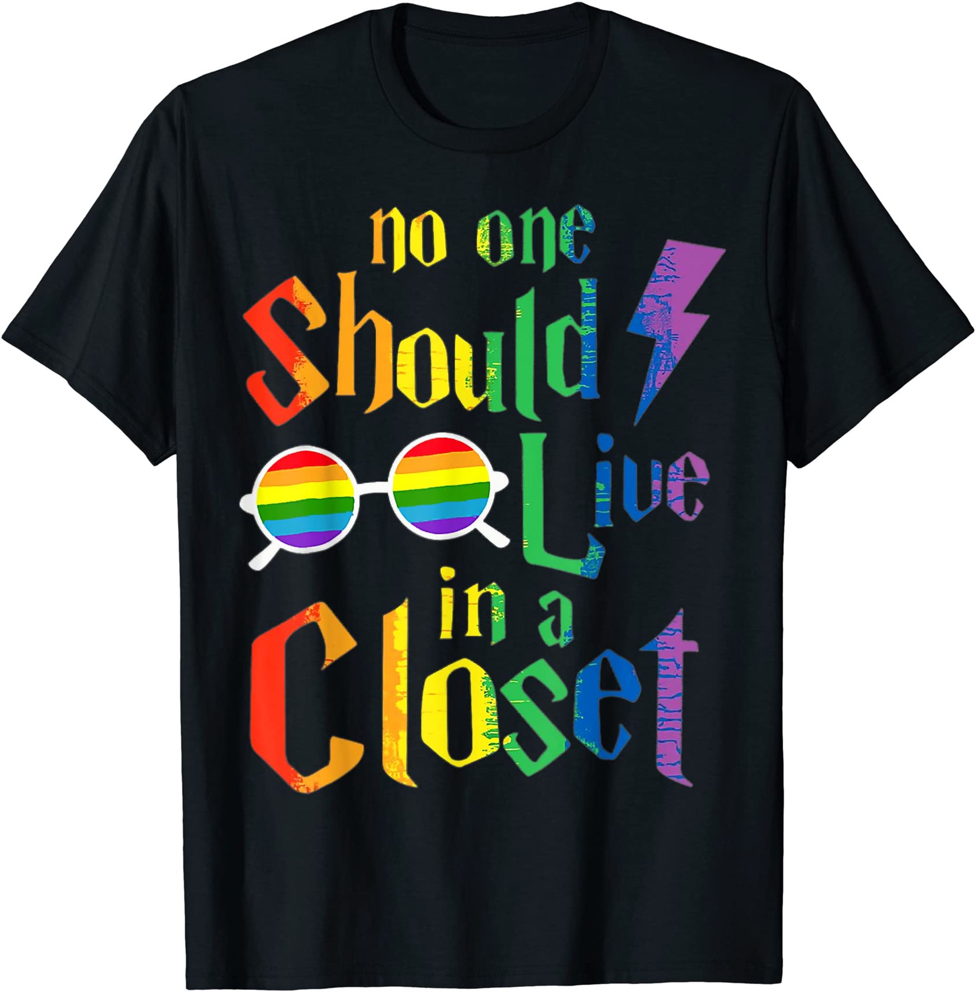 No One Should Live In A Closet Lgbt Q Gay Pride Proud Ally Tshirt Plus Size Up To 5xl