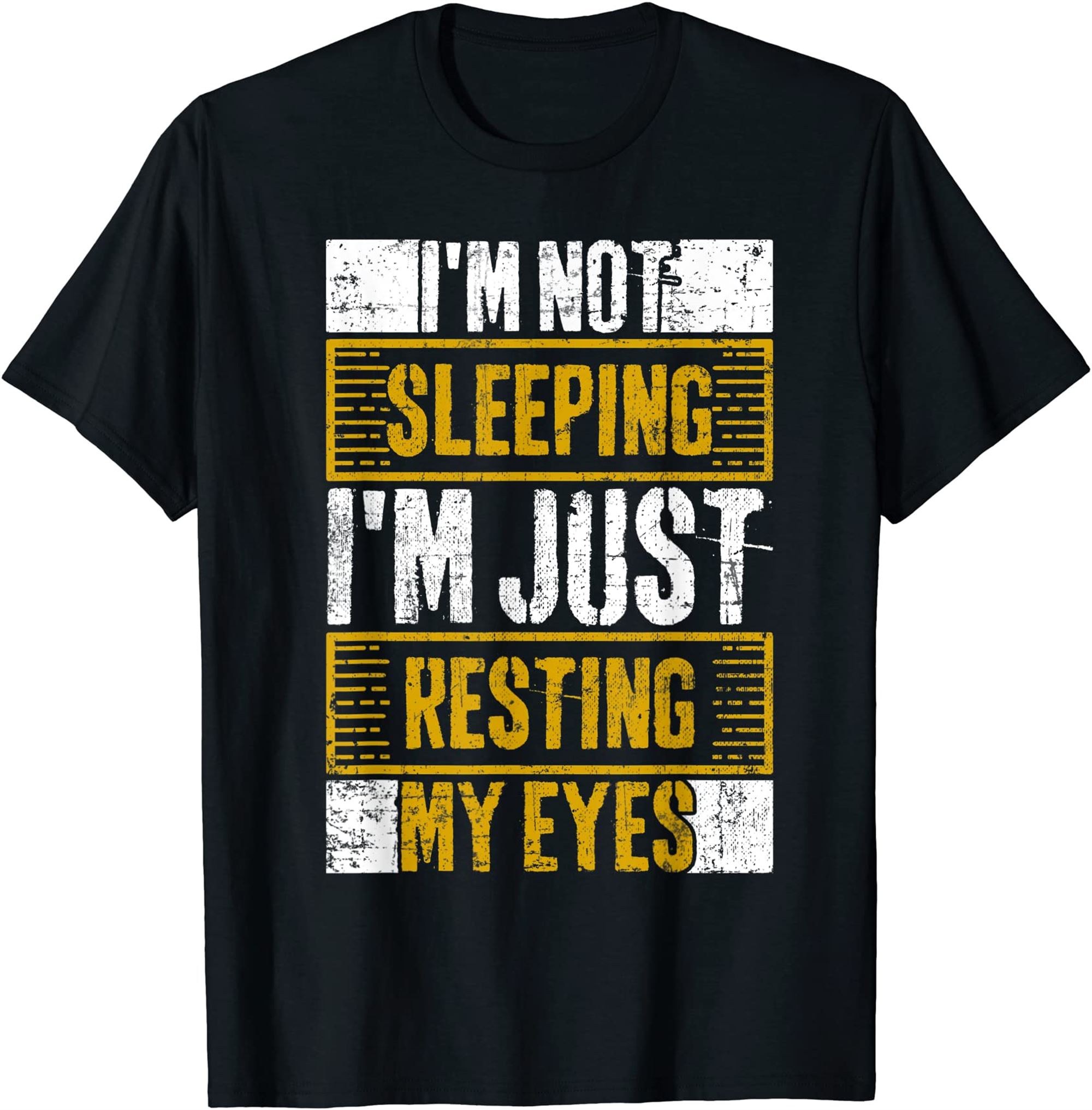 Vintage Im Not Sleeping Im Just Resting My Eyes T-shirt Plus Size Up To 5xl