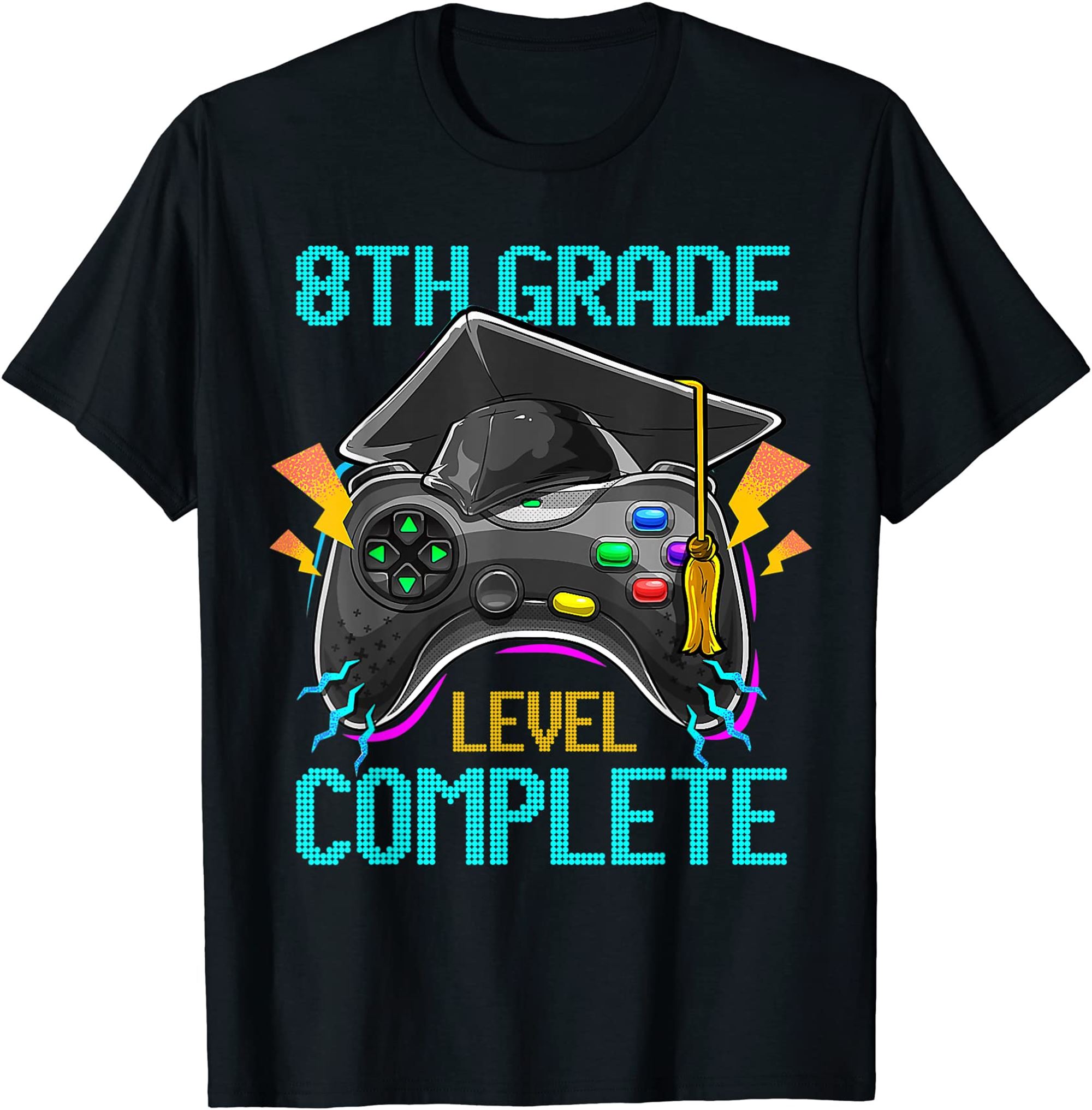 8th Grade Graduation Level Complete Gamer 2022 T-shirt Size Up To 5xl