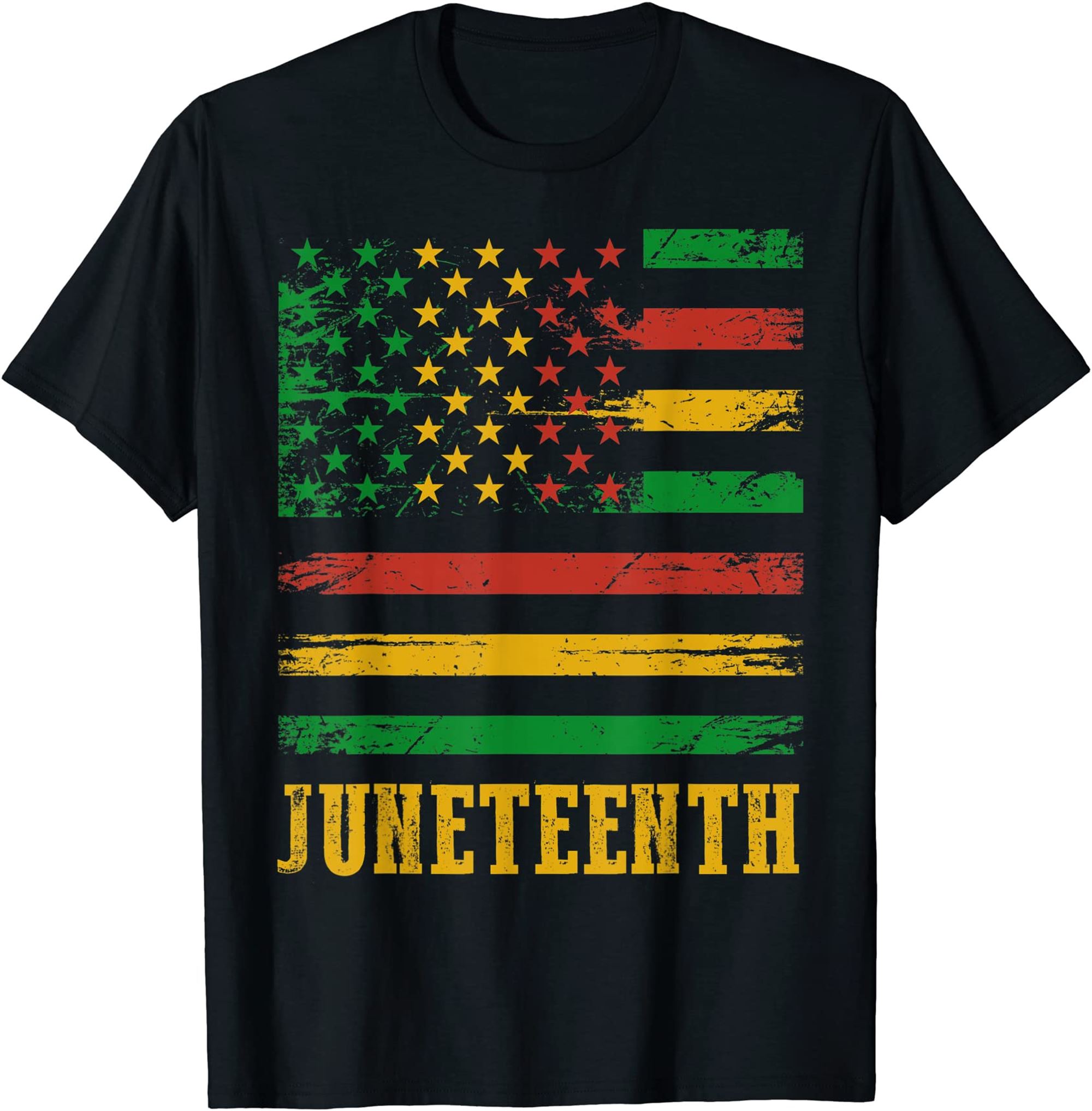 Happy Juneteenth 1865 American Flag Melanin Black Pride T-shirt Full Size Up To 5xl