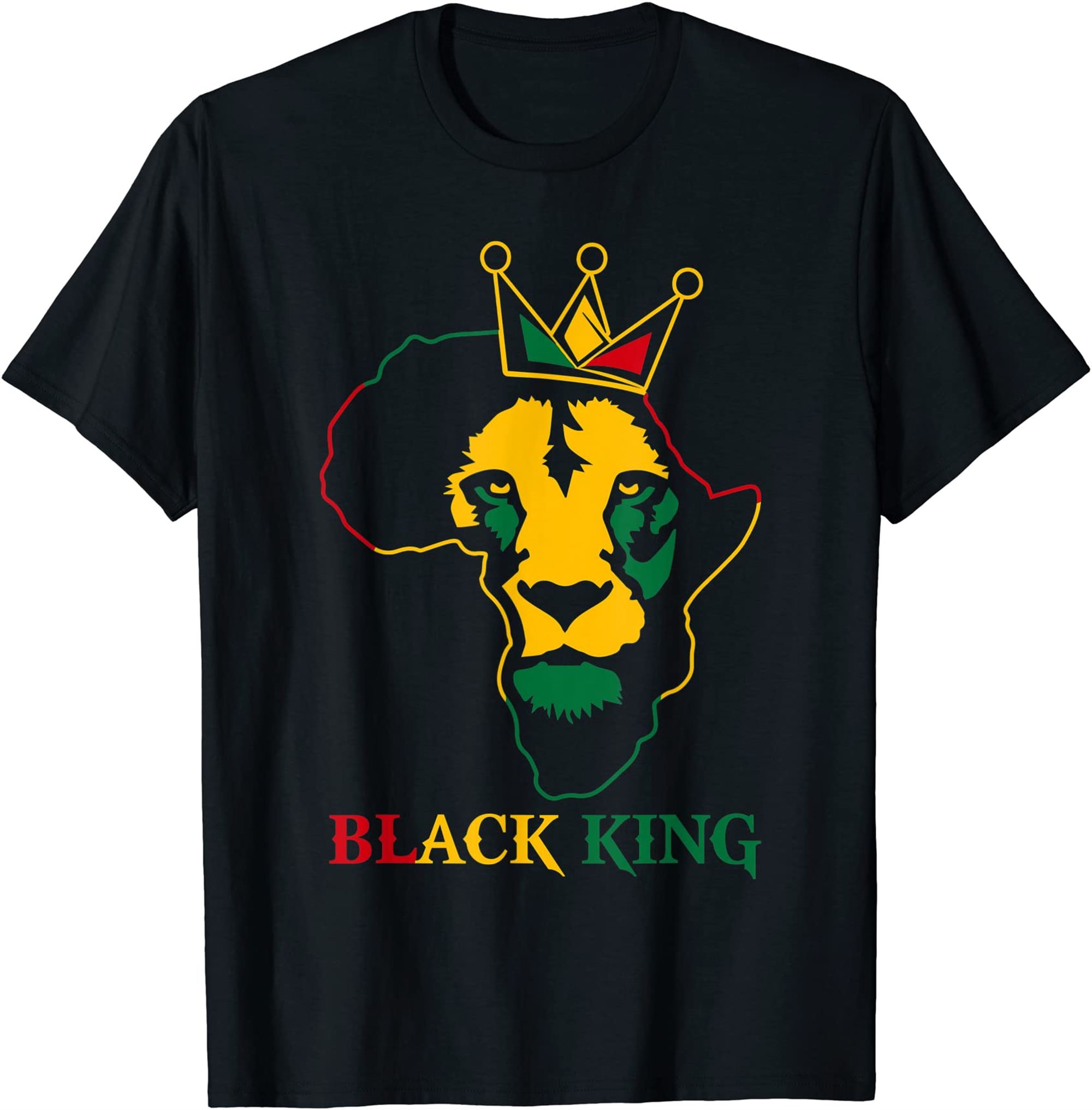 Lion Juneteenth Black King African American Black Pride T-shirt Size Up To 5xl
