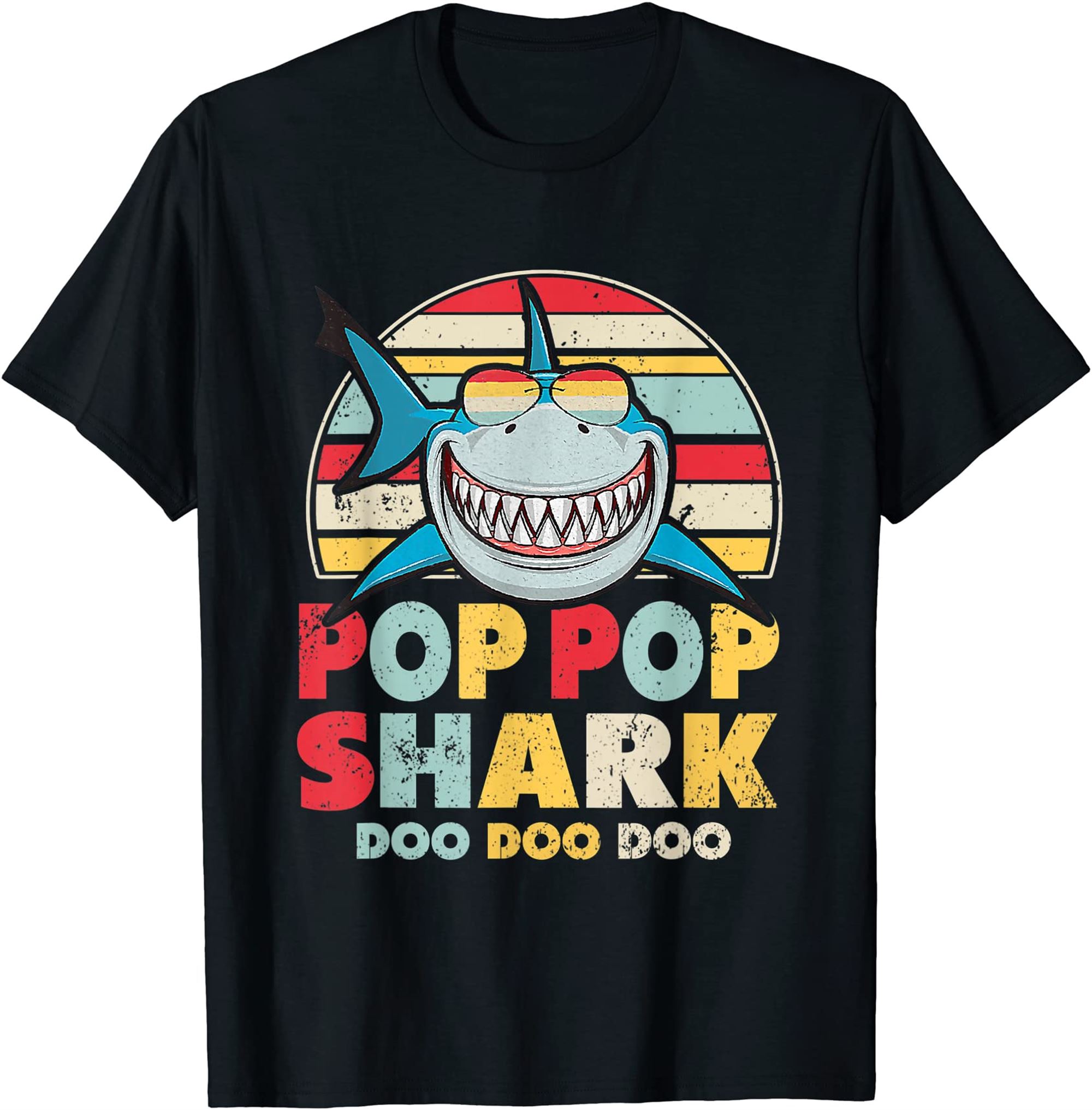 Pop Pop Shark Shirt Gift For Pop Pop T-shirt Size Up To 5xl