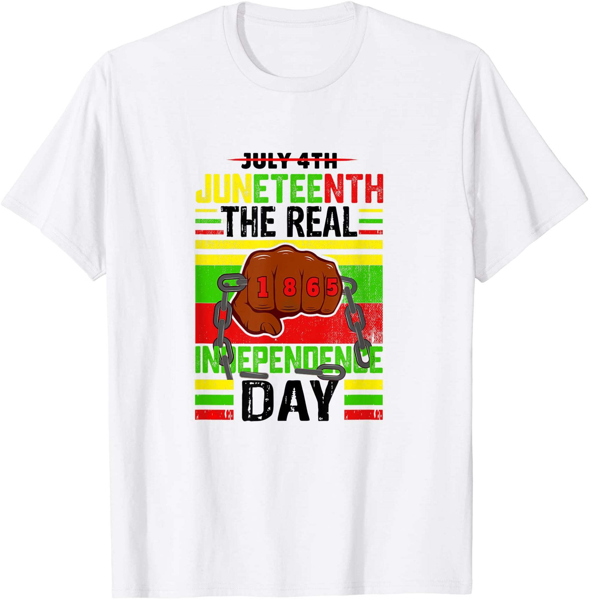 1865 Juneteenth Is My Independence Day For Black Women Men T-shirt Plus Size Up To 5xl