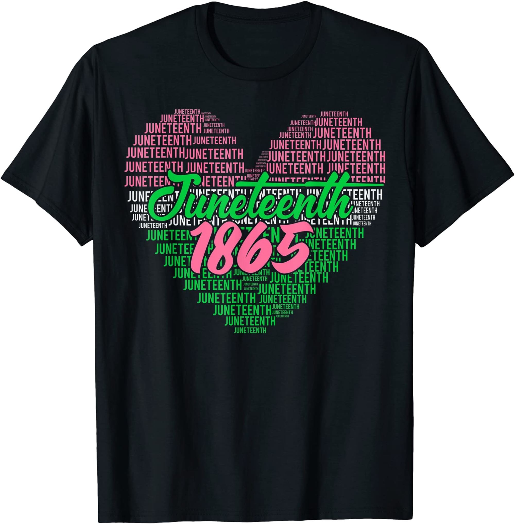 Juneteenth Aka Love Heart T-shirt Plus Size Up To 5xl