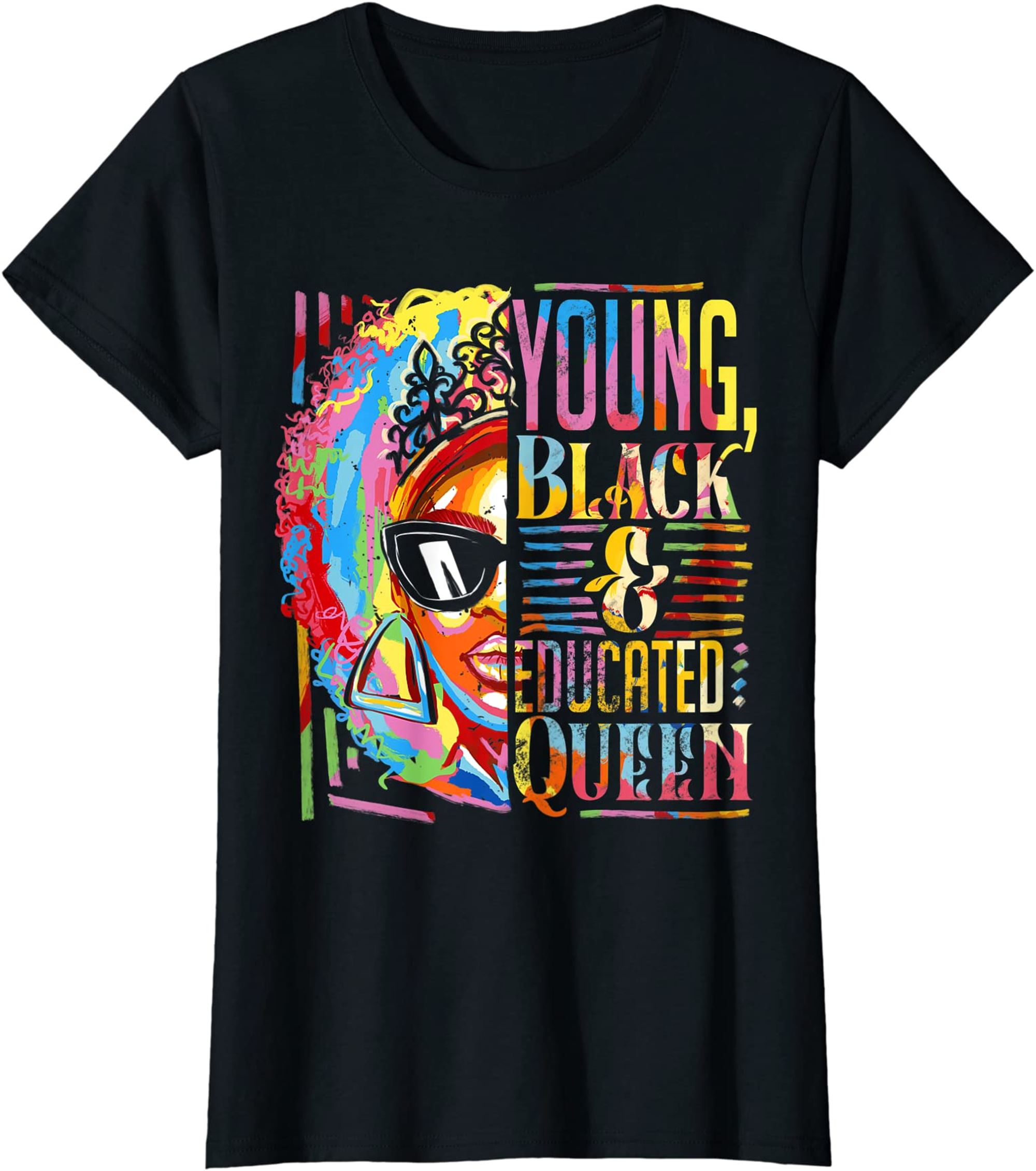 Juneteenth Melanin Afro Black Women Girl Black History Month T-shirt Size Up To 5xl