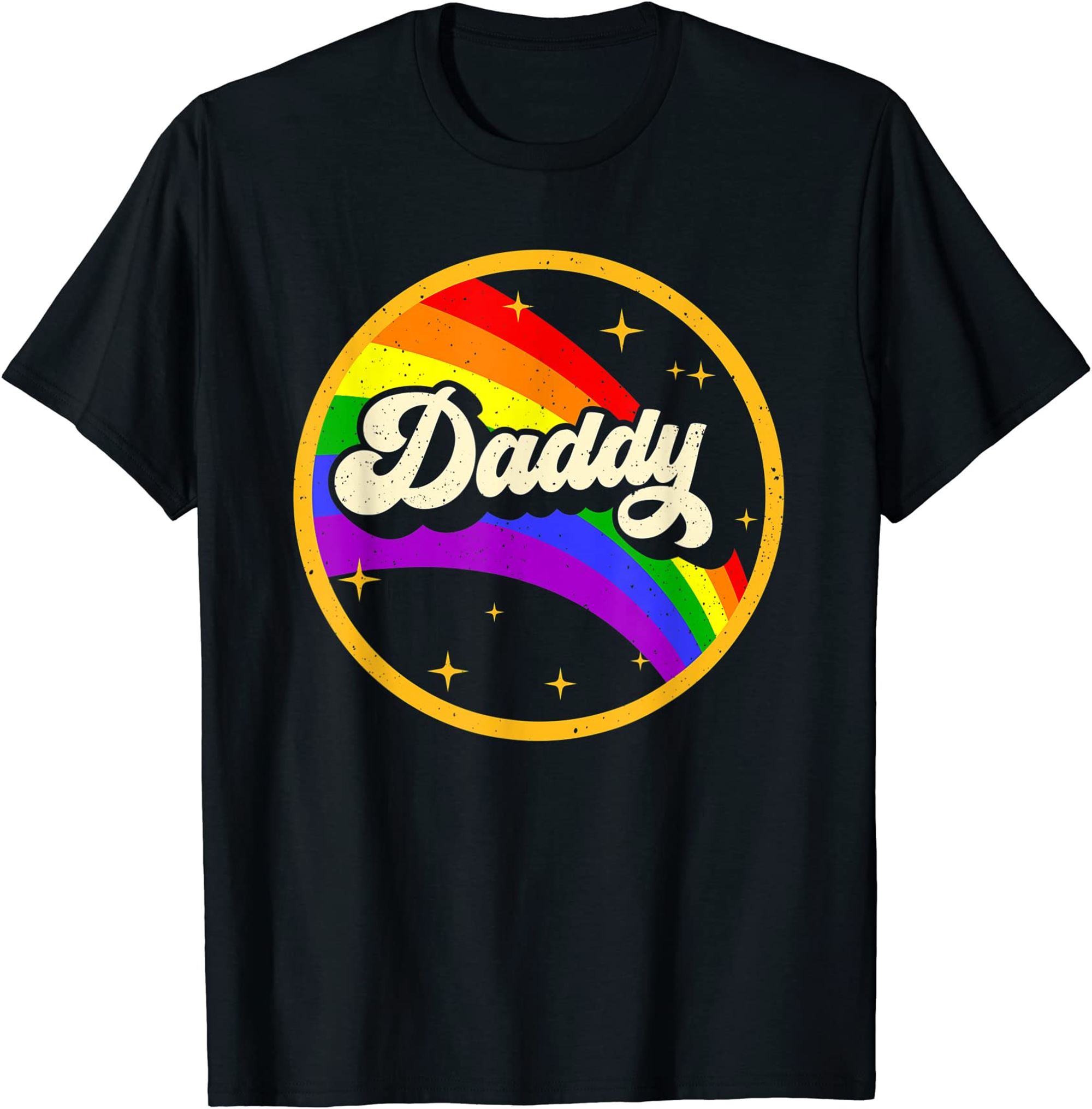 Daddy Gay Pride Month Lgbtq Fathers Day Rainbow Flag Queer T-shirt Size Up To 5xl