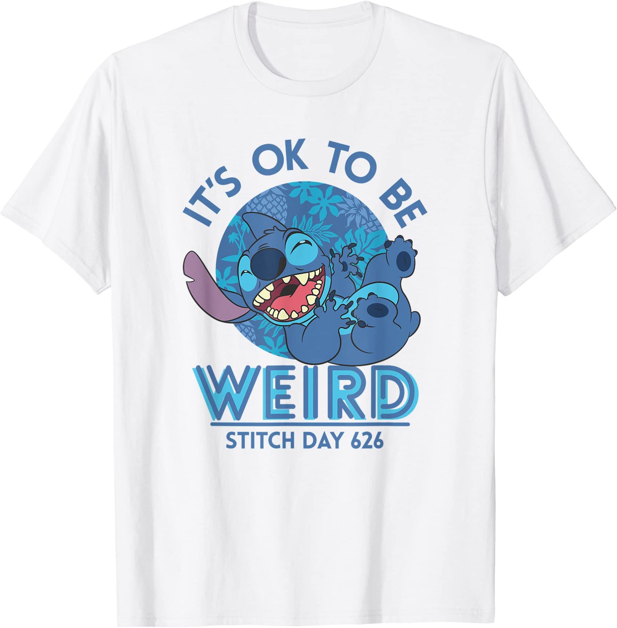 Disney Lilo Stitch 626 Day Its Okay To Be Weird T-shirt Size Up To 5xl