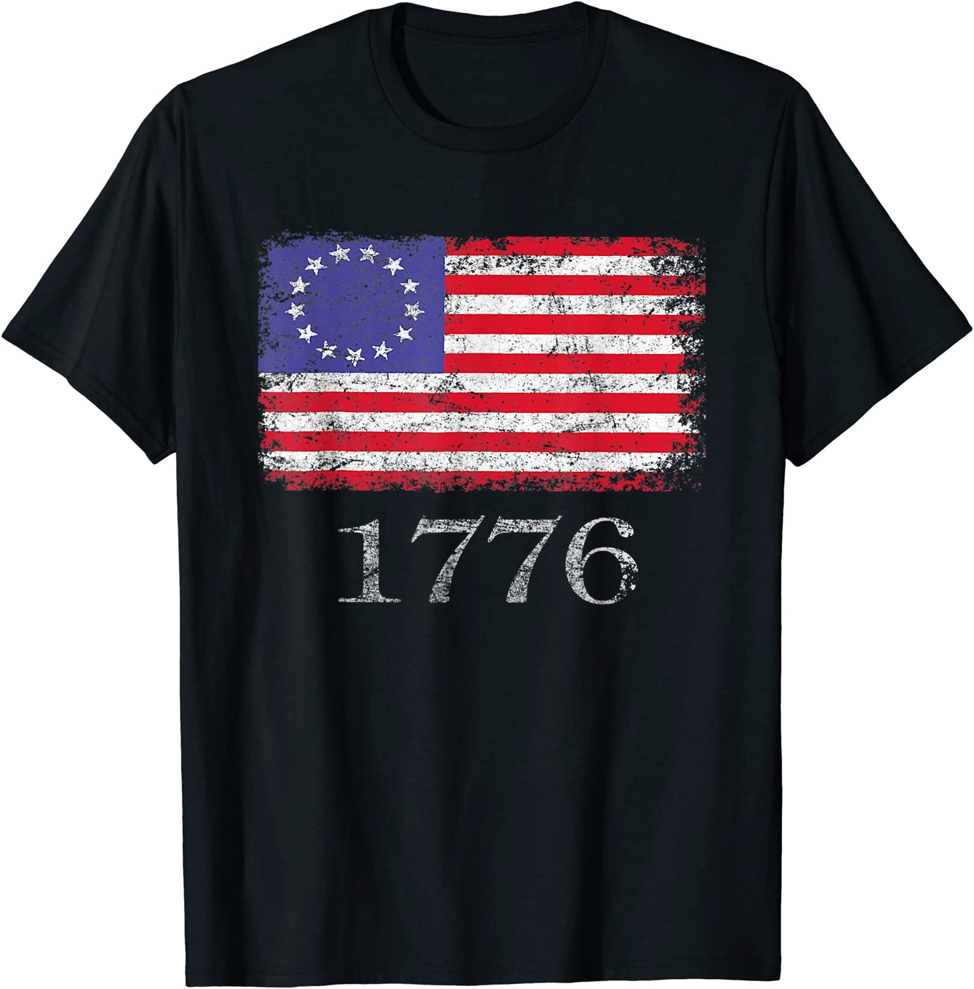 4th Of July T Shirt American Flag Betsy Ross 1776 Men Women T-shirt Plus Size Up To 5xl