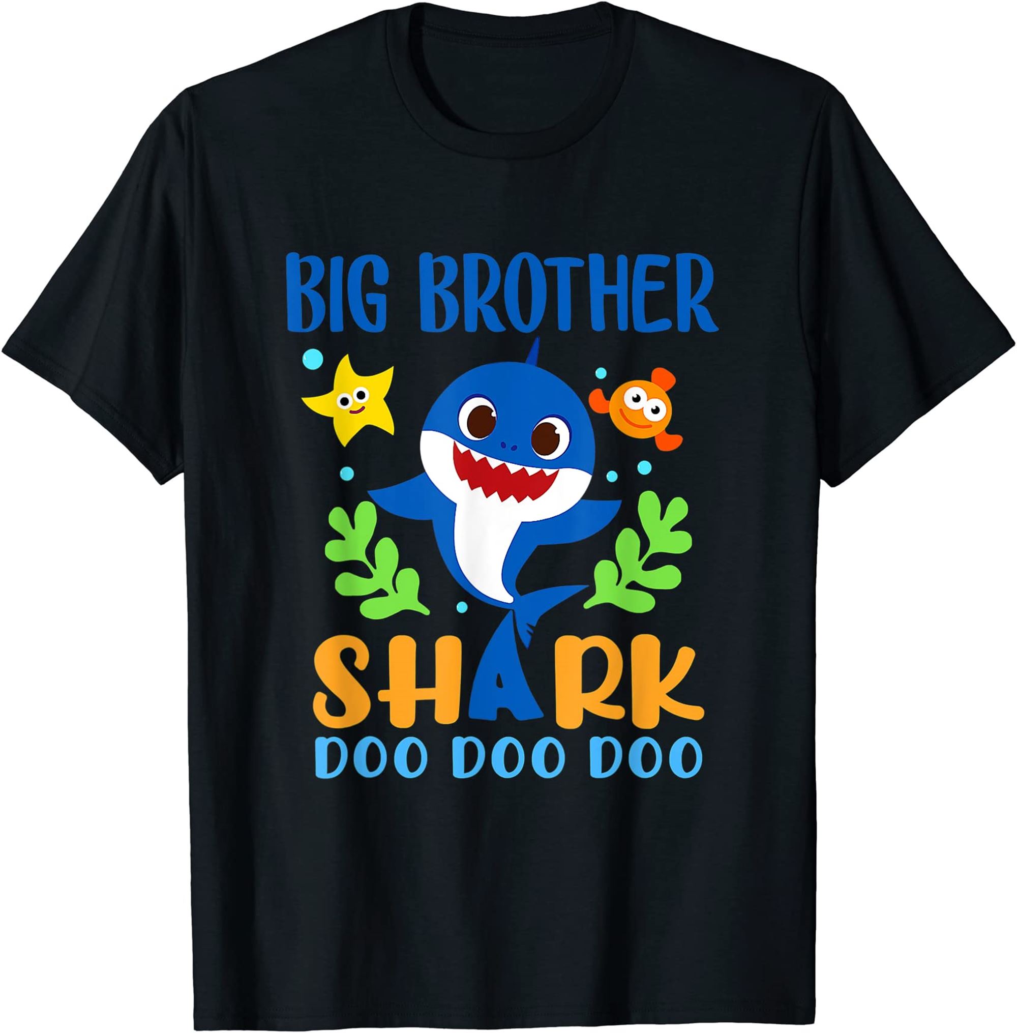 Big Brother Shark Shirt Big Brother Shark Lover Family T-shirt Plus Size Up To 5xl