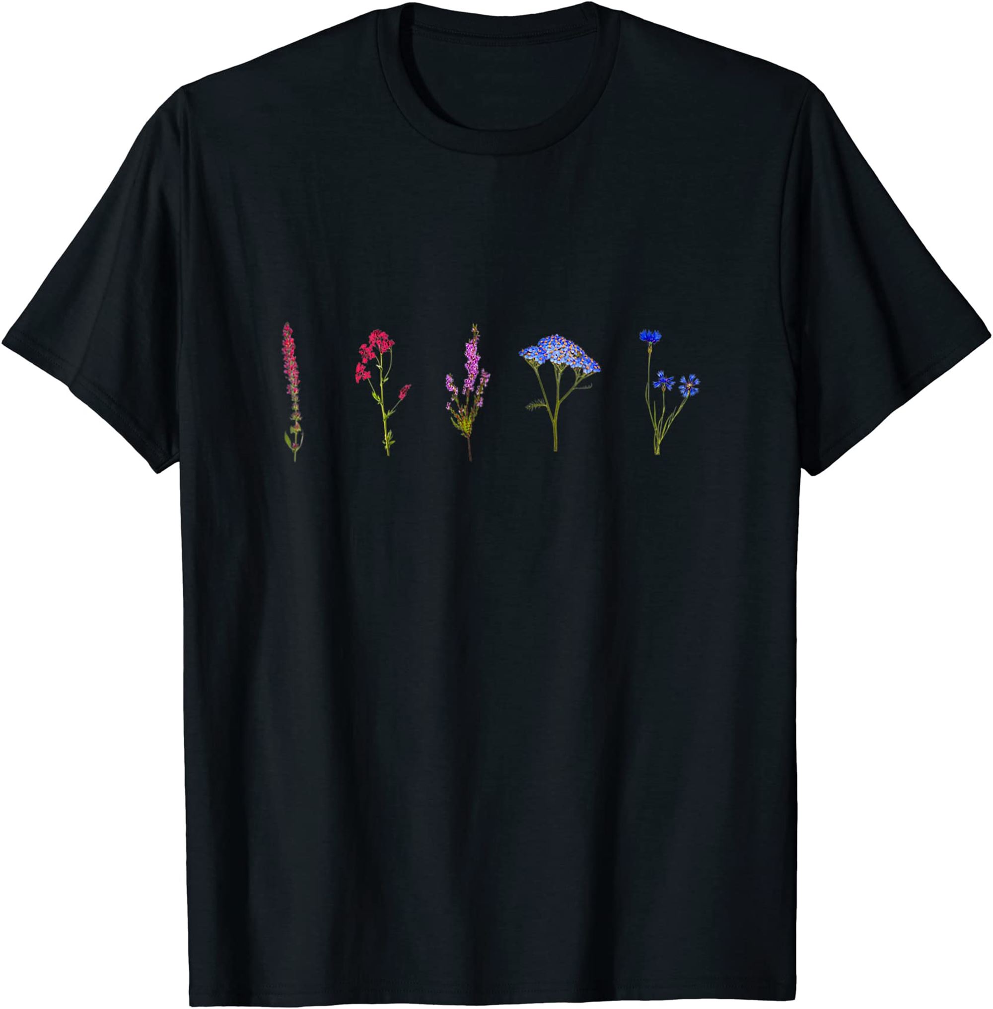 Bisexual Wildflowers Pride Flowers Shirt Subtle Bisexual T-shirt Plus Size Up To 5xl