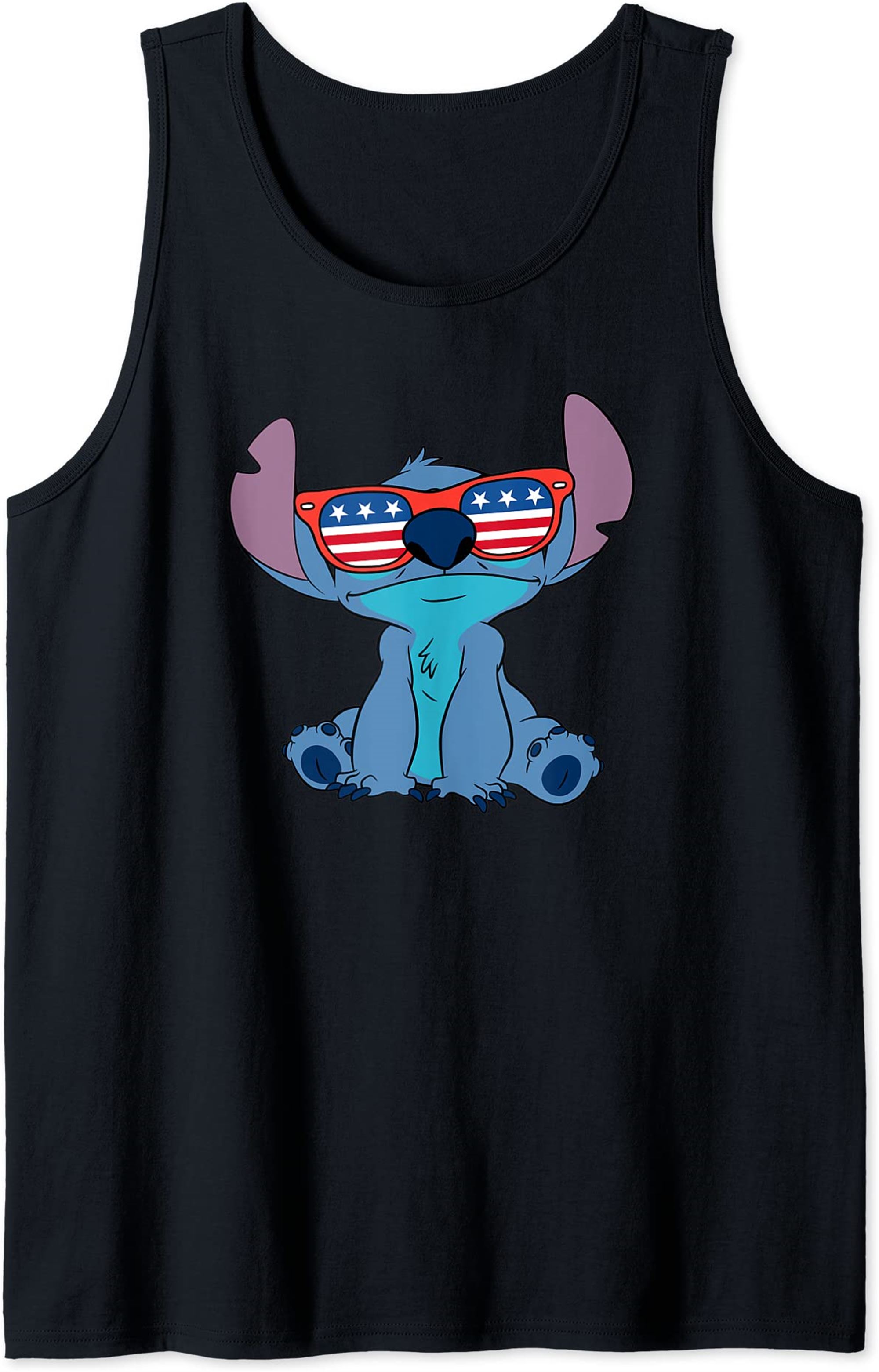 Disney Lilo Stitch Fourth Of July Sunglasses Tank Top Full Size Up To 5xl