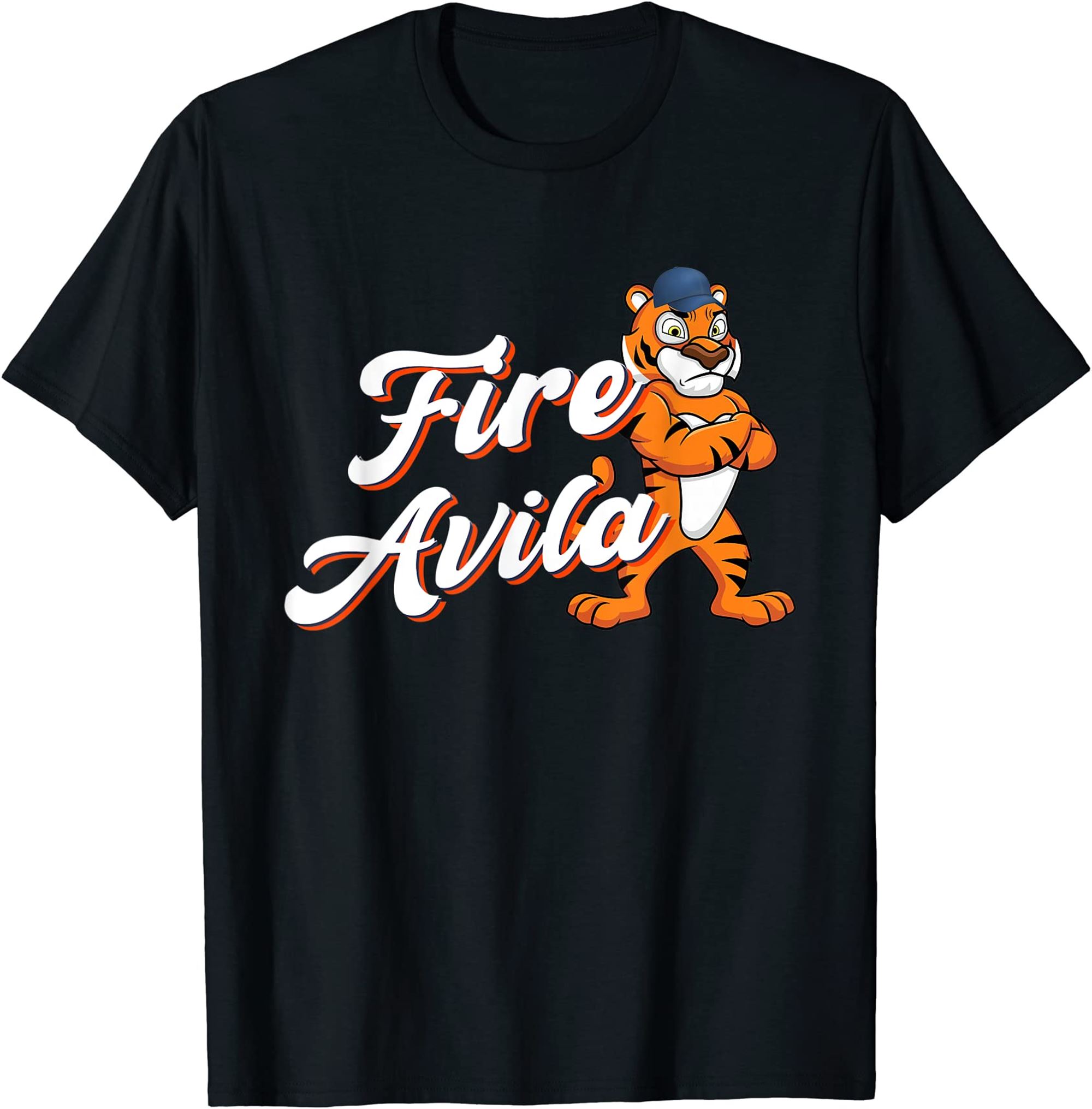 Fire Avila Funny Tiger For Men Women T-shirt Full Size Up To 5xl