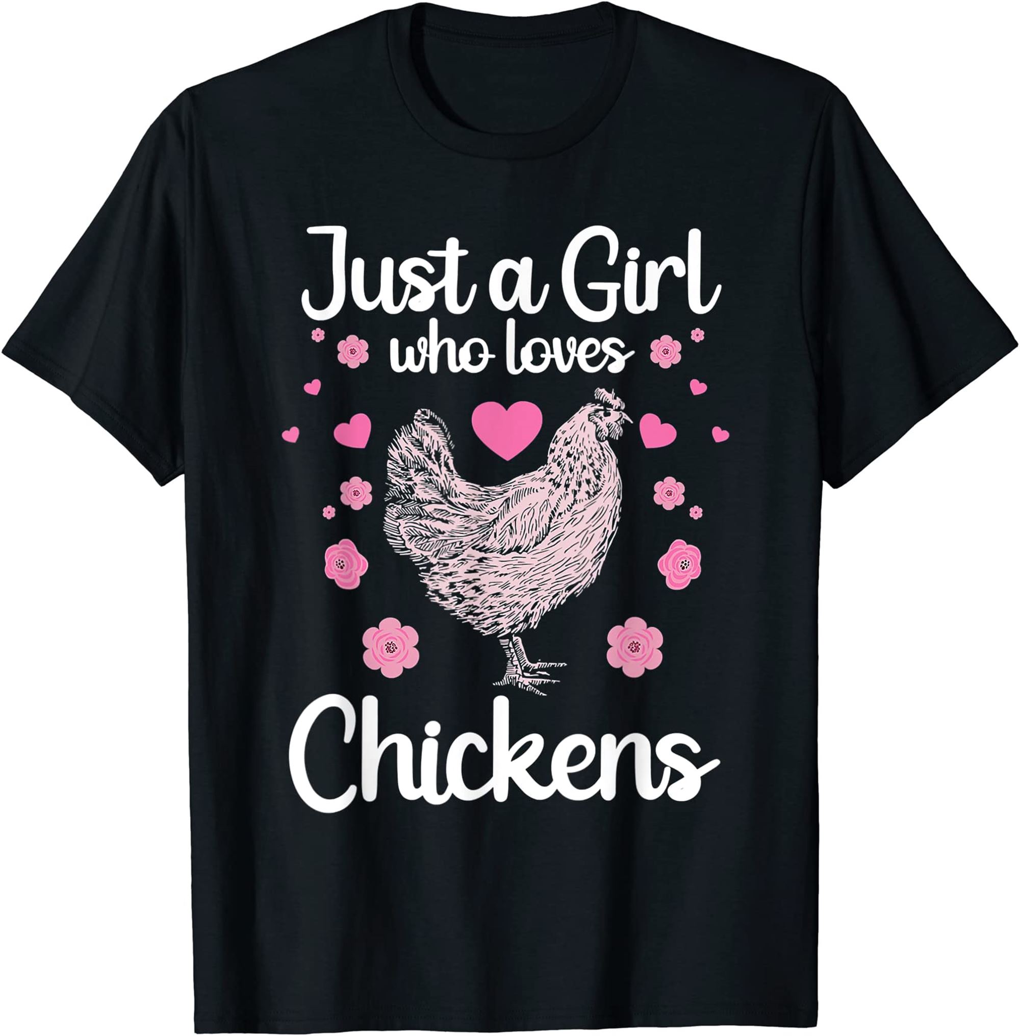 Funny Girl Chicken Design Mom Chicken Lover T-shirt Size Up To 5xl