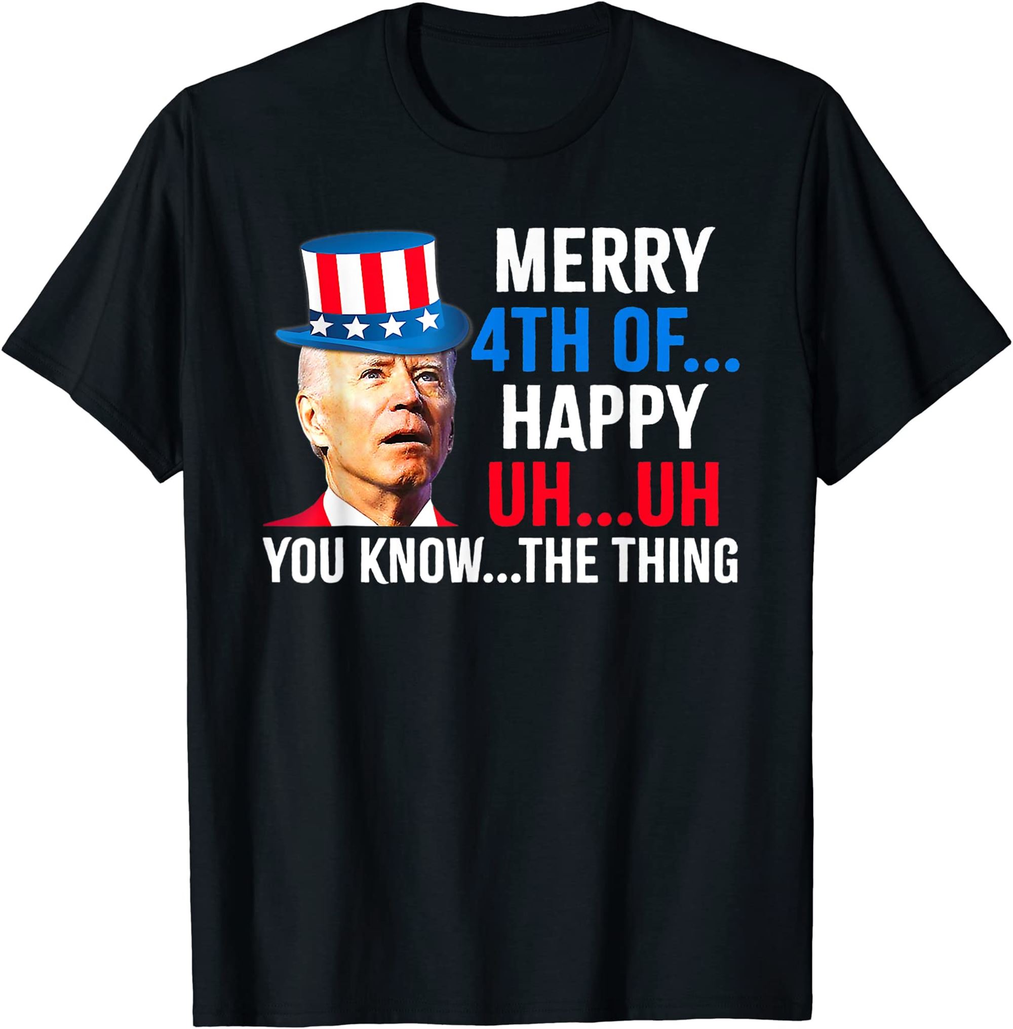 Joe Biden Confused Merry Happy Funny 4th Of July T-shirt Size Up To 5xl