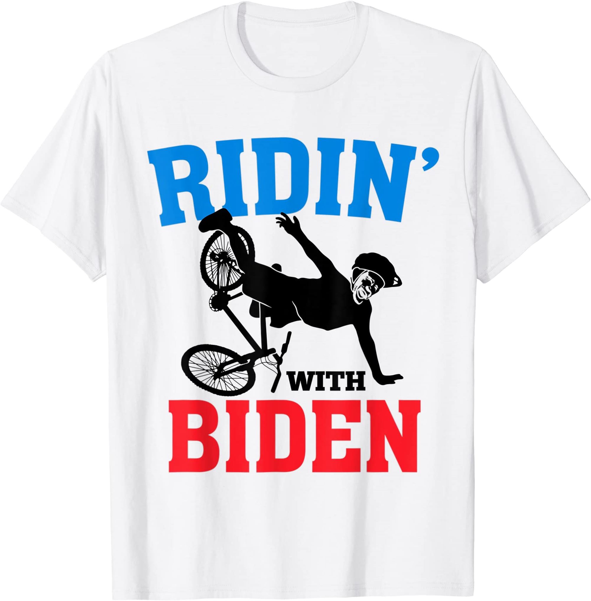Joe Biden Falling With Biden Funny Ridin With Biden T-shirt Plus Size Up To 5xl