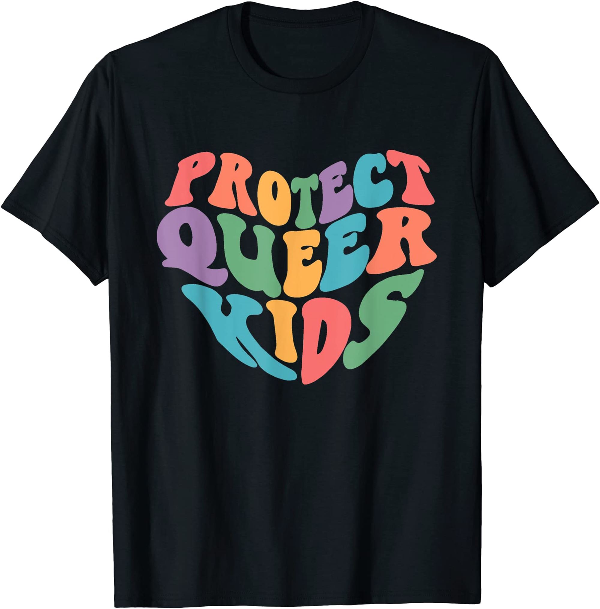 Protect Trans Kids Queer Lgbtq Say Gay Pride Support Queer T-shirt Size Up To 5xl
