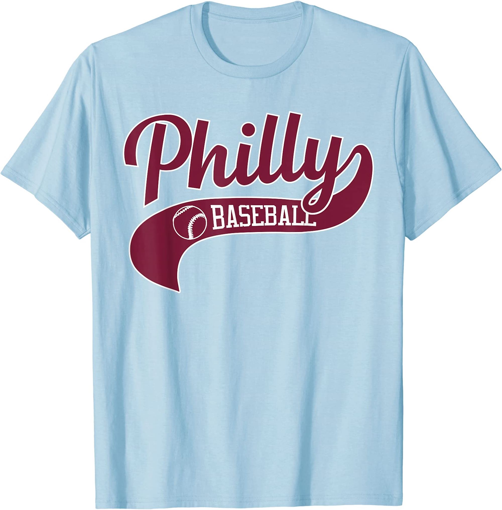 Retro Philadelphia Baseball Vintage Philly Swoosh T-shirt Size Up To 5xl