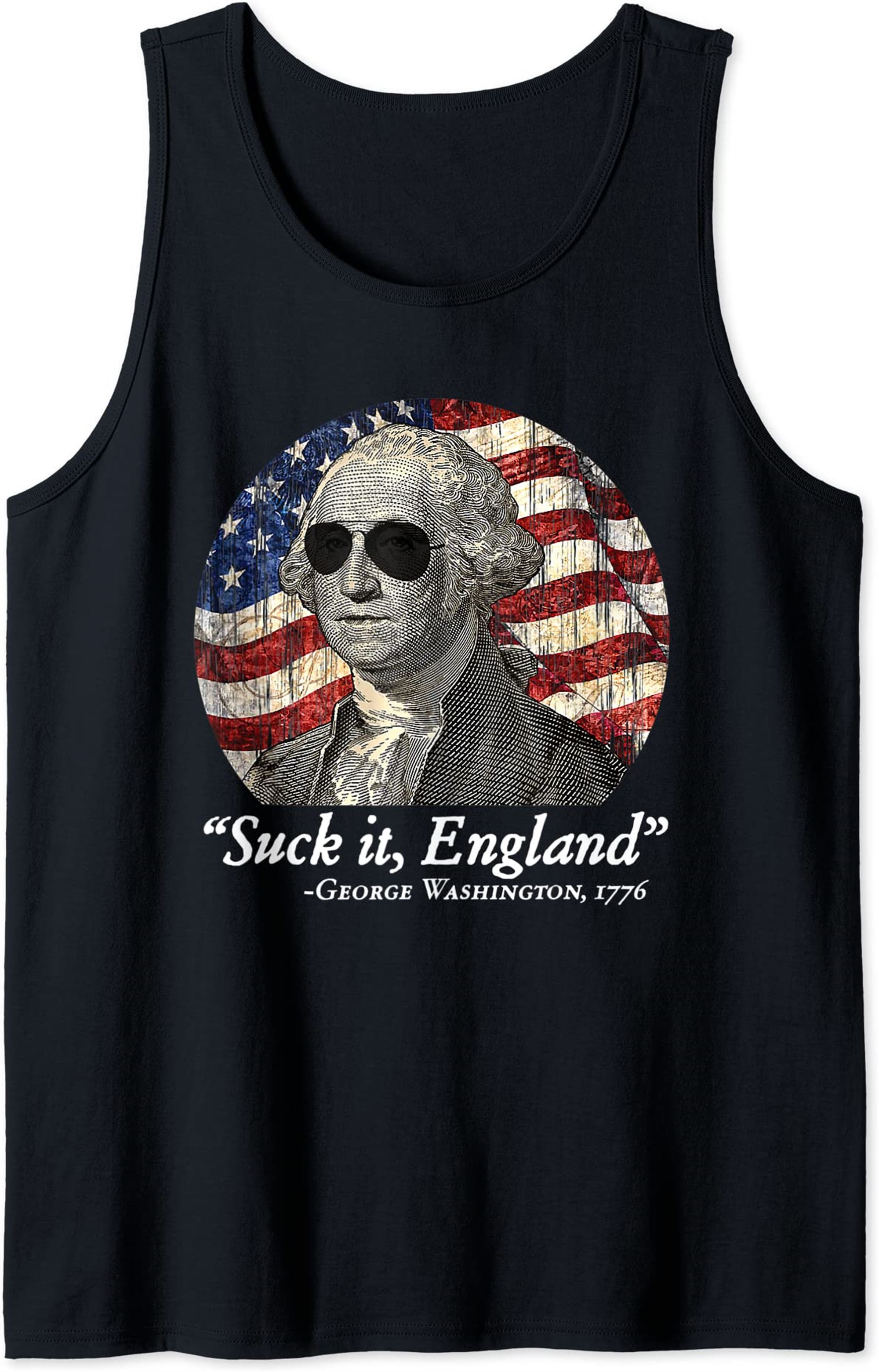 Suck It England Funny 4th Of July George Washington 1776 Tank Top Plus Size Up To 5xl