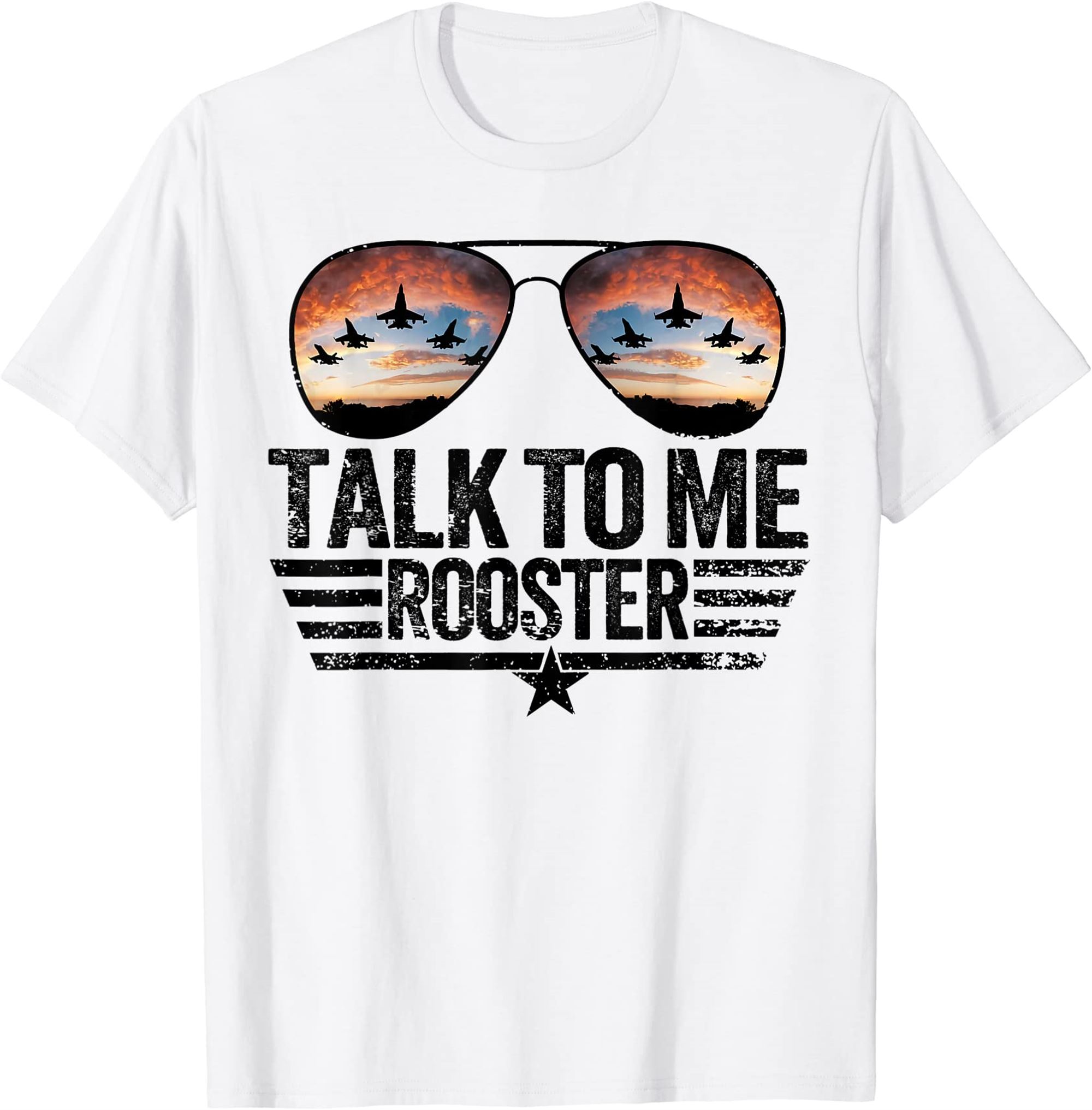 Vintage Talk To Me Rooster Glasses Retro Mens Women T-shirt Size Up To 5xl