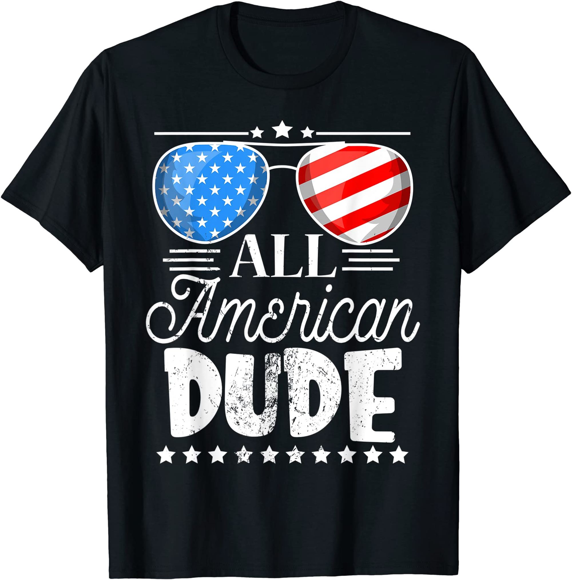 All American Dude 4th Of July Boys Kids Sunglasses Family T-shirt Full Size Up To 5xl