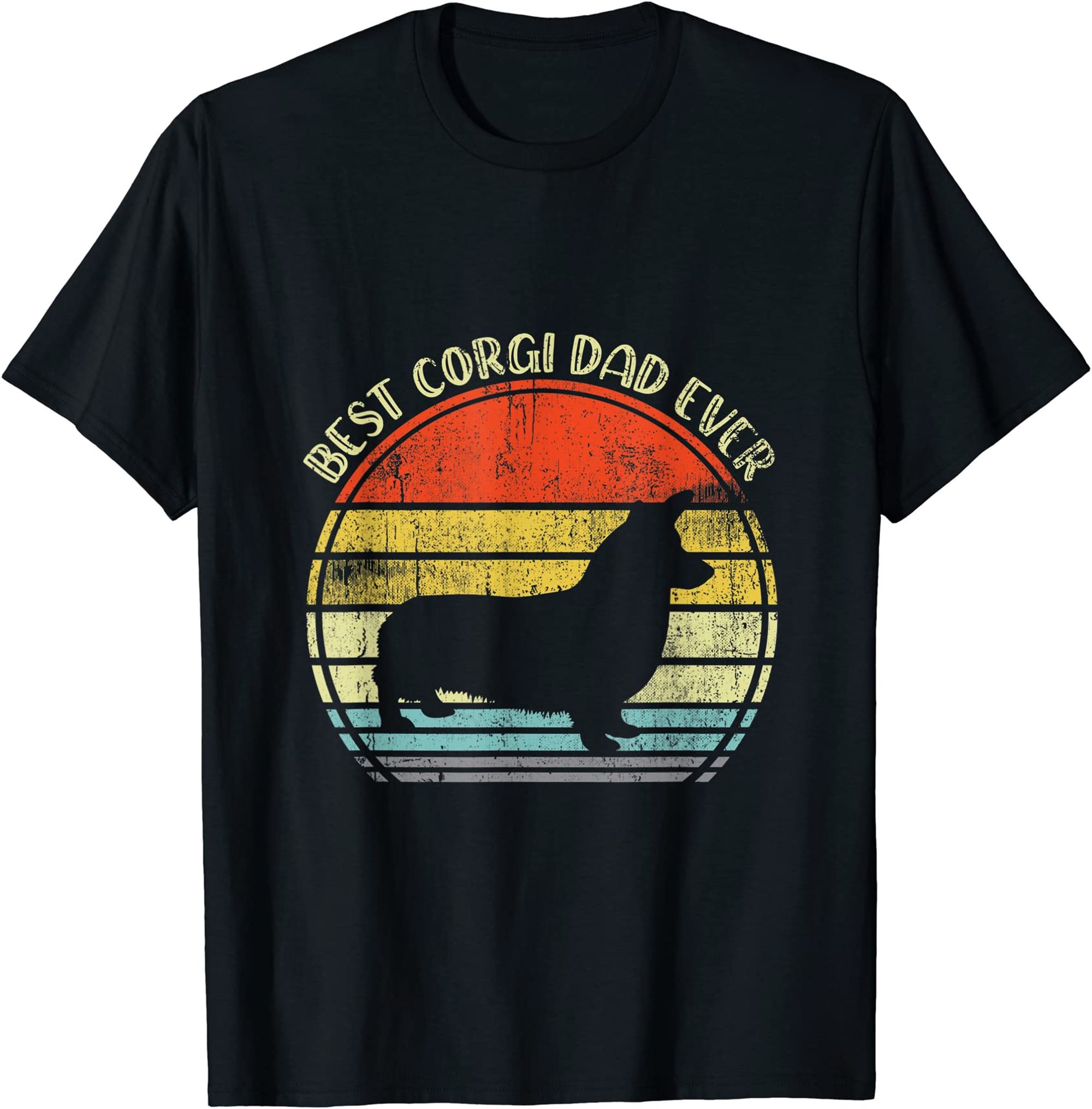 Best Corgi Dad Ever Design T-shirt Plus Size Up To 5xl
